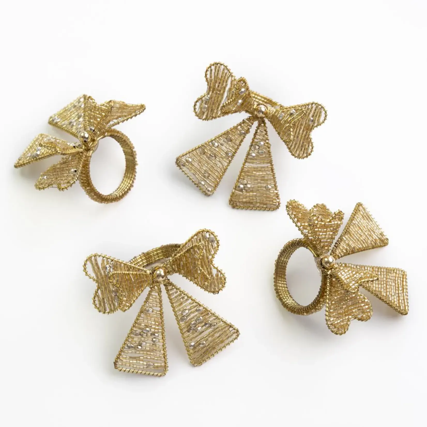 HARMAN HARMAN Bow Napkin Ring S/4 Gold