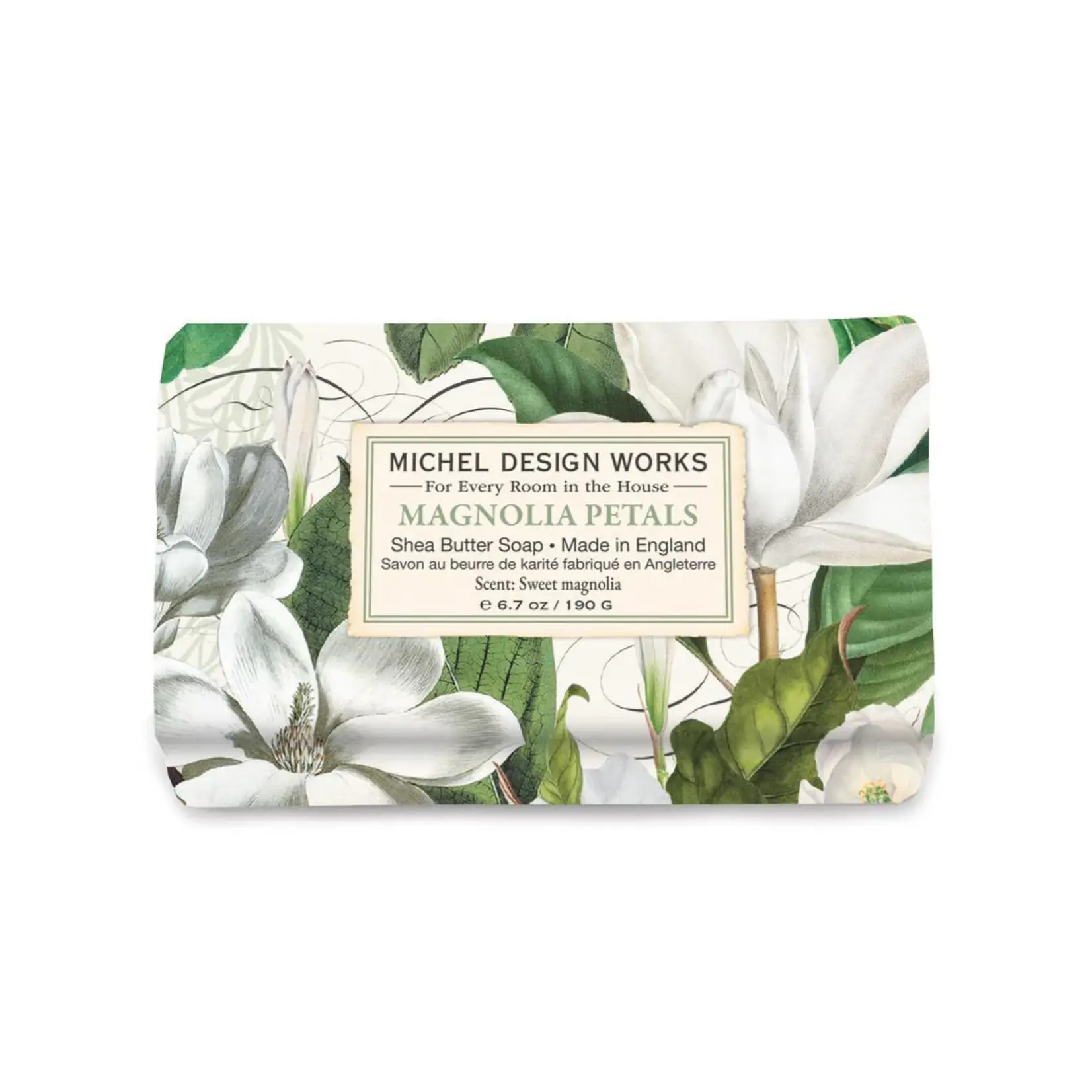 MICHEL DESIGN WORKS MICHEL DESIGN Medium Bath Soap Bar - Magnolia Petals