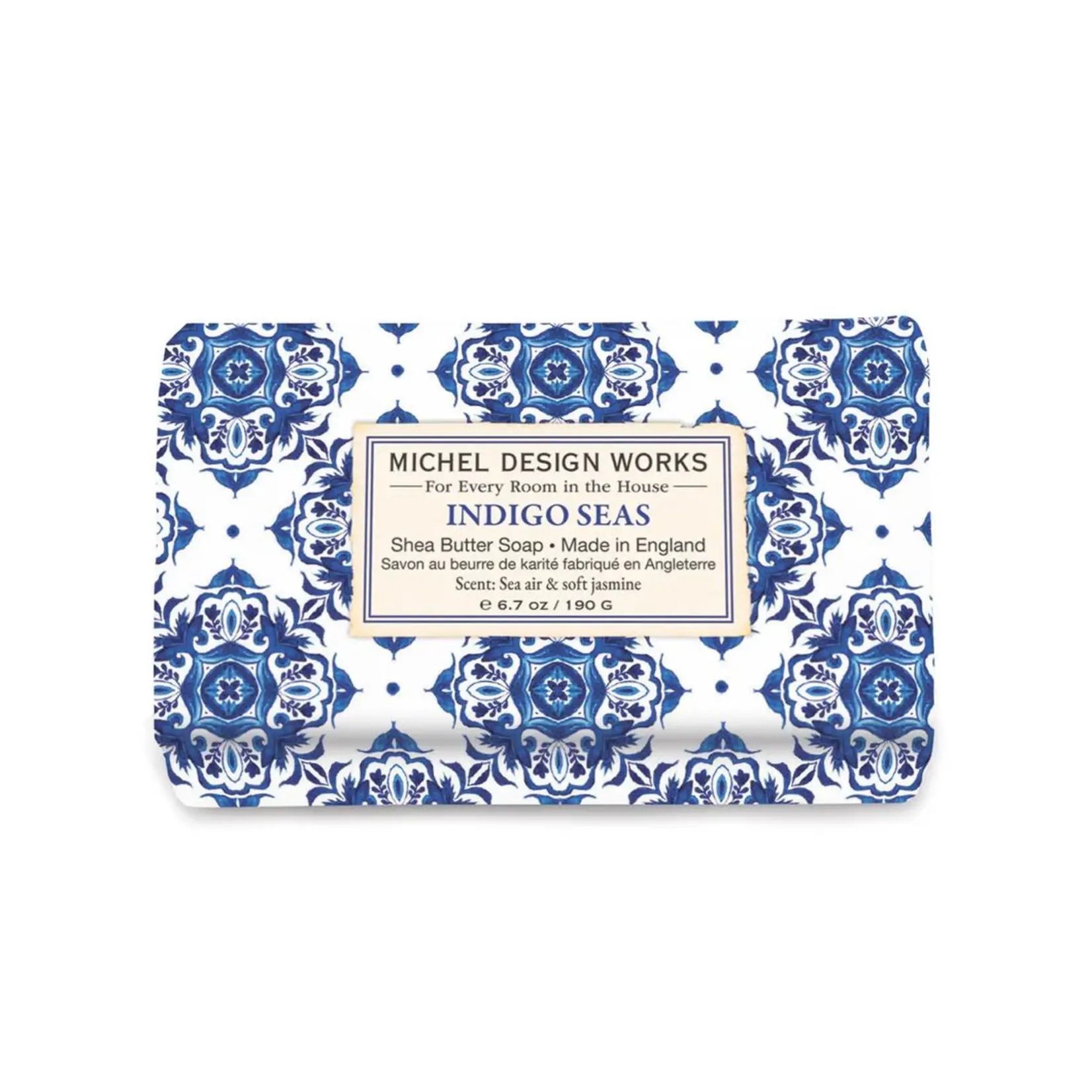 MICHEL DESIGN WORKS MICHEL DESIGN Medium Bath Soap Bar - Indigo Seas