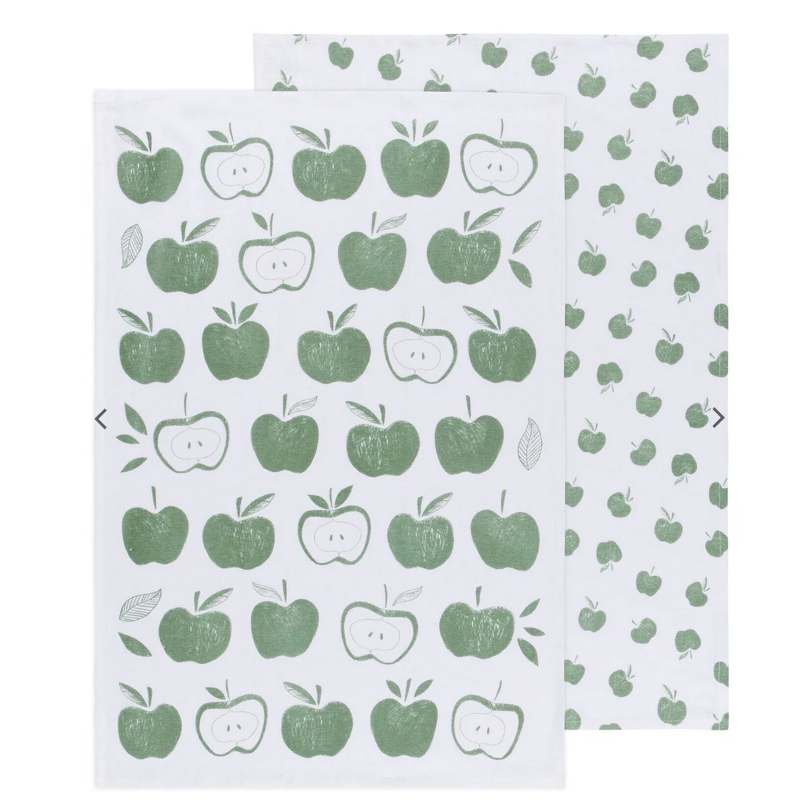 DANICA DANICA Floursack Tea Towels - Apple Print Elm Green