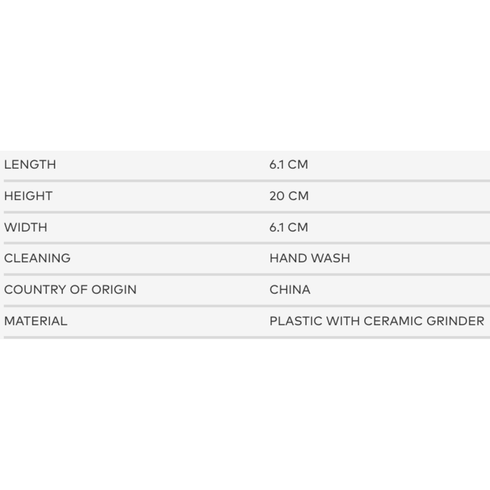 LE CREUSET LE CREUSET Pepper Mill 20cm