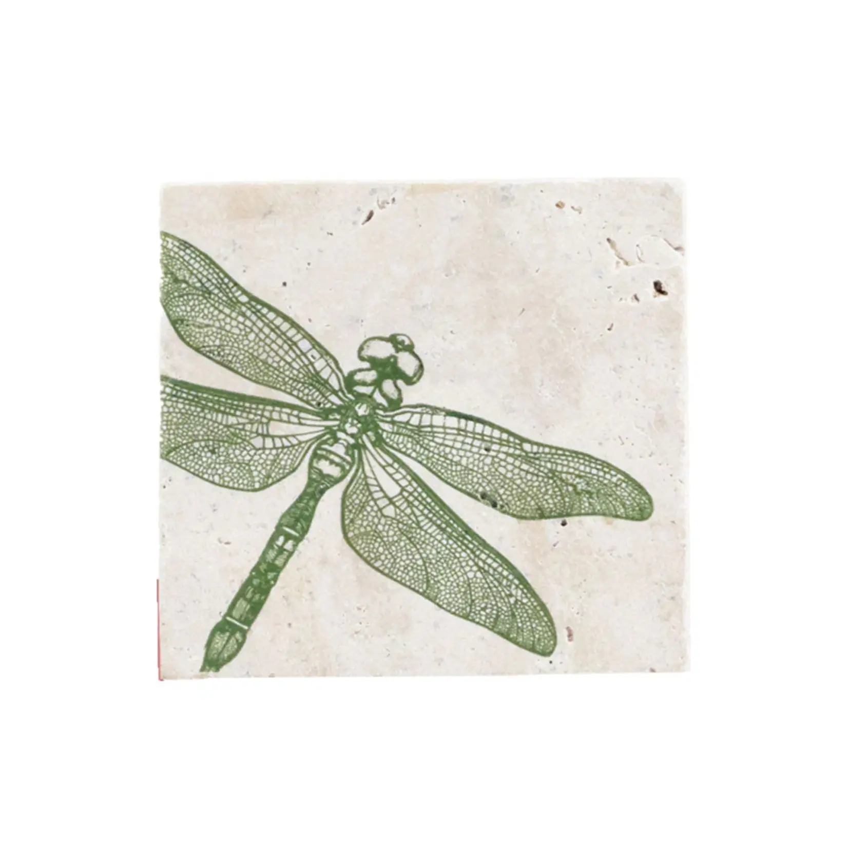SELBRAE HOUSE SELBRAE HOUSE Single Stone Coaster - Dragonfly & Flora