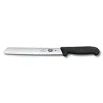 VICTORINOX VICTORINOX 8" Fibrox Pro Bread Serrated Knife - Black