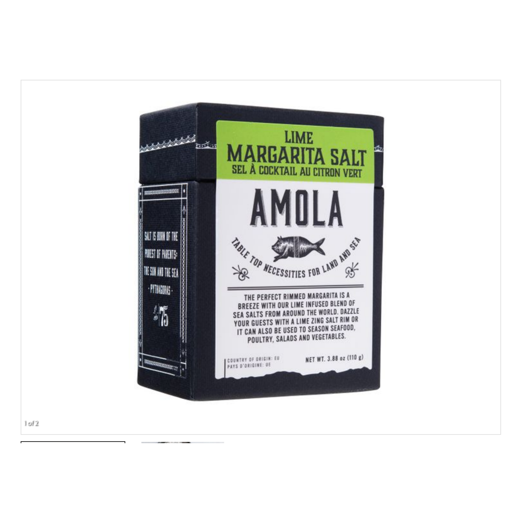AMOLA AMOLA Lime Margarita Salt 3.9oz