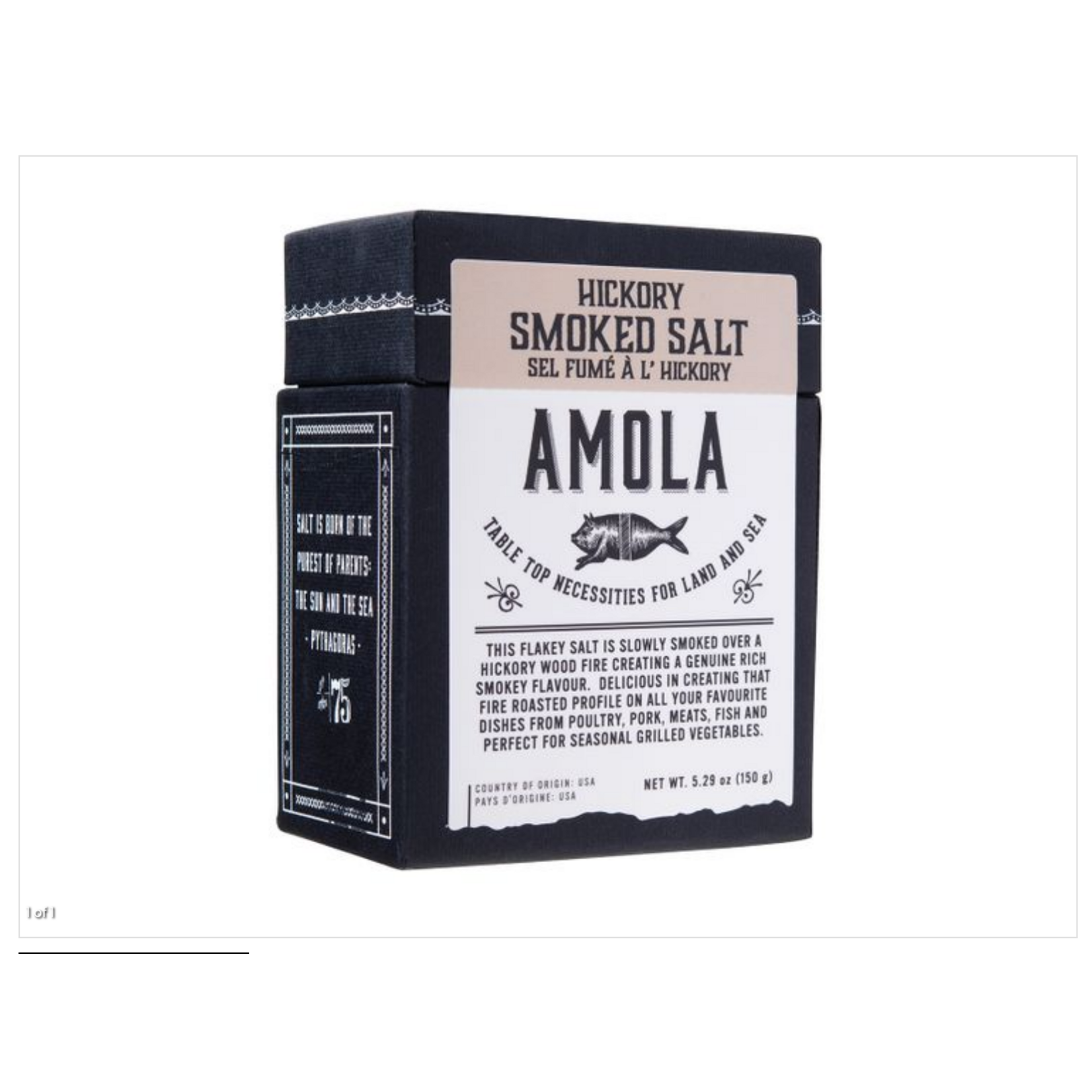 AMOLA Hickory Smoked Salt 5oz