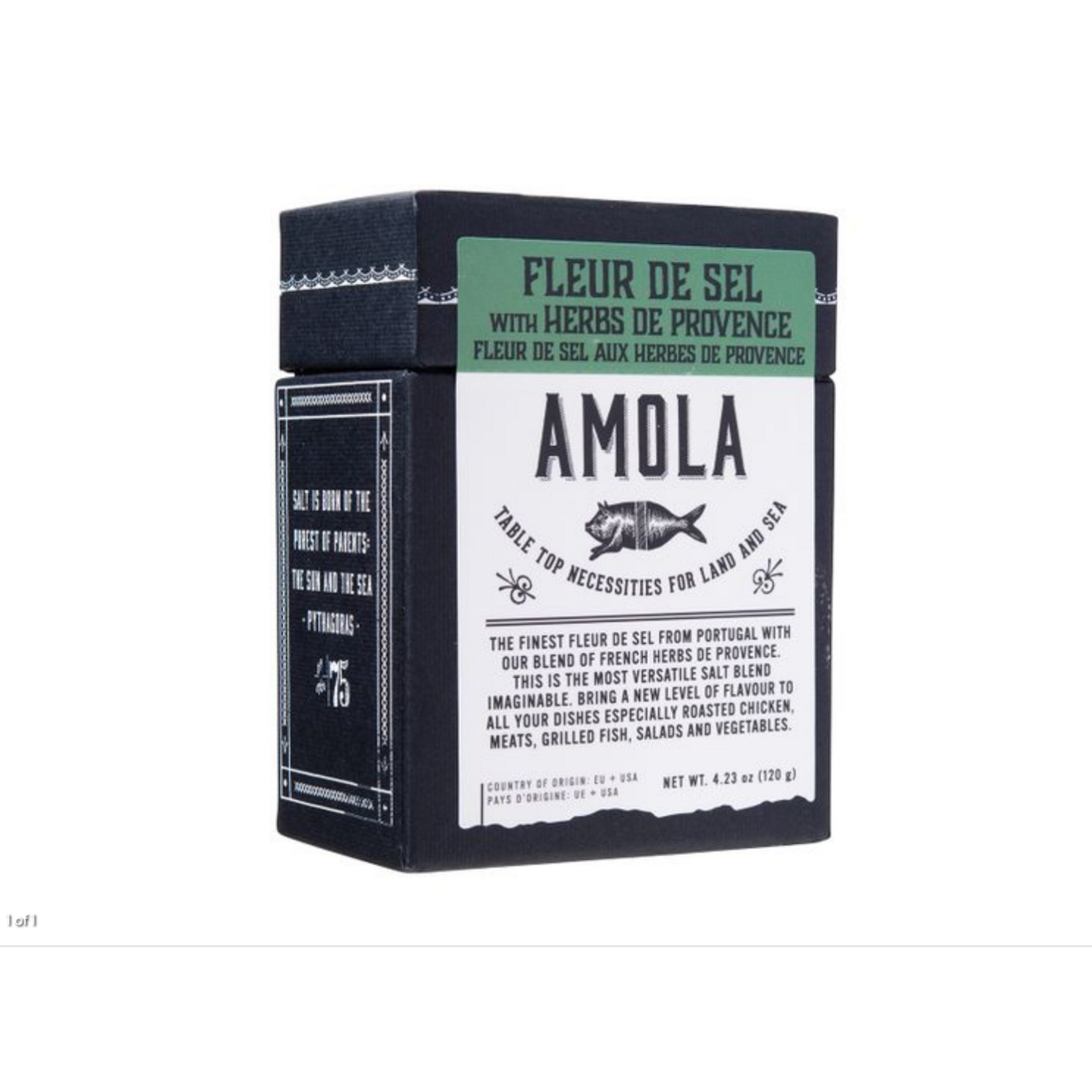 AMOLA Fleur de Sel w/ Herbs 4oz
