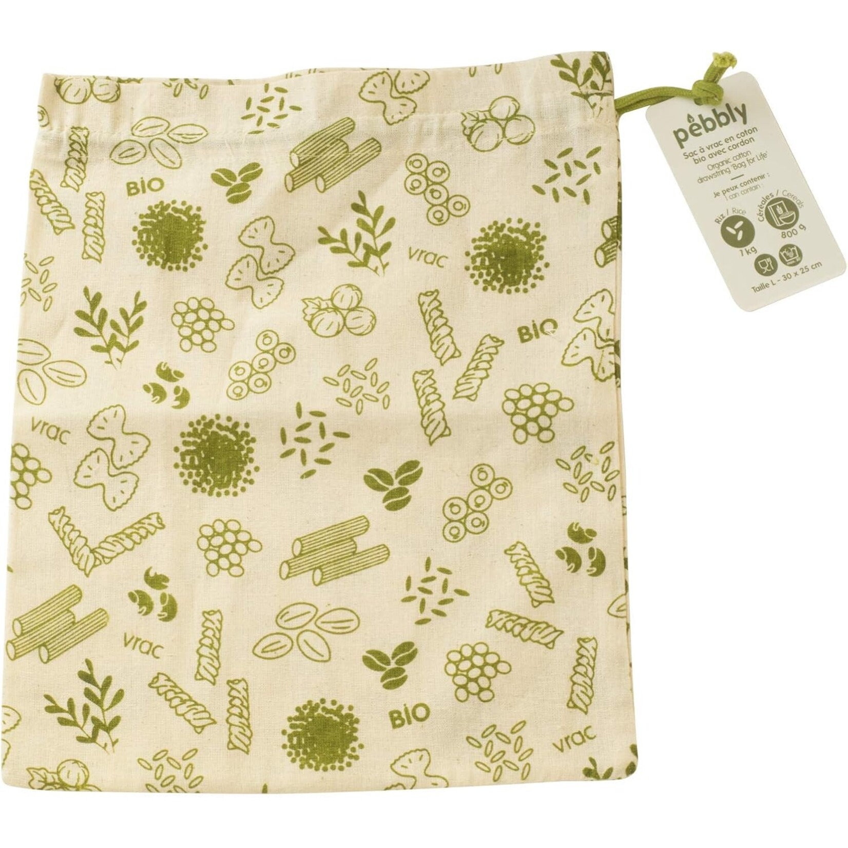 PEBBLY PEBBLY Organic Food Bag - Large
