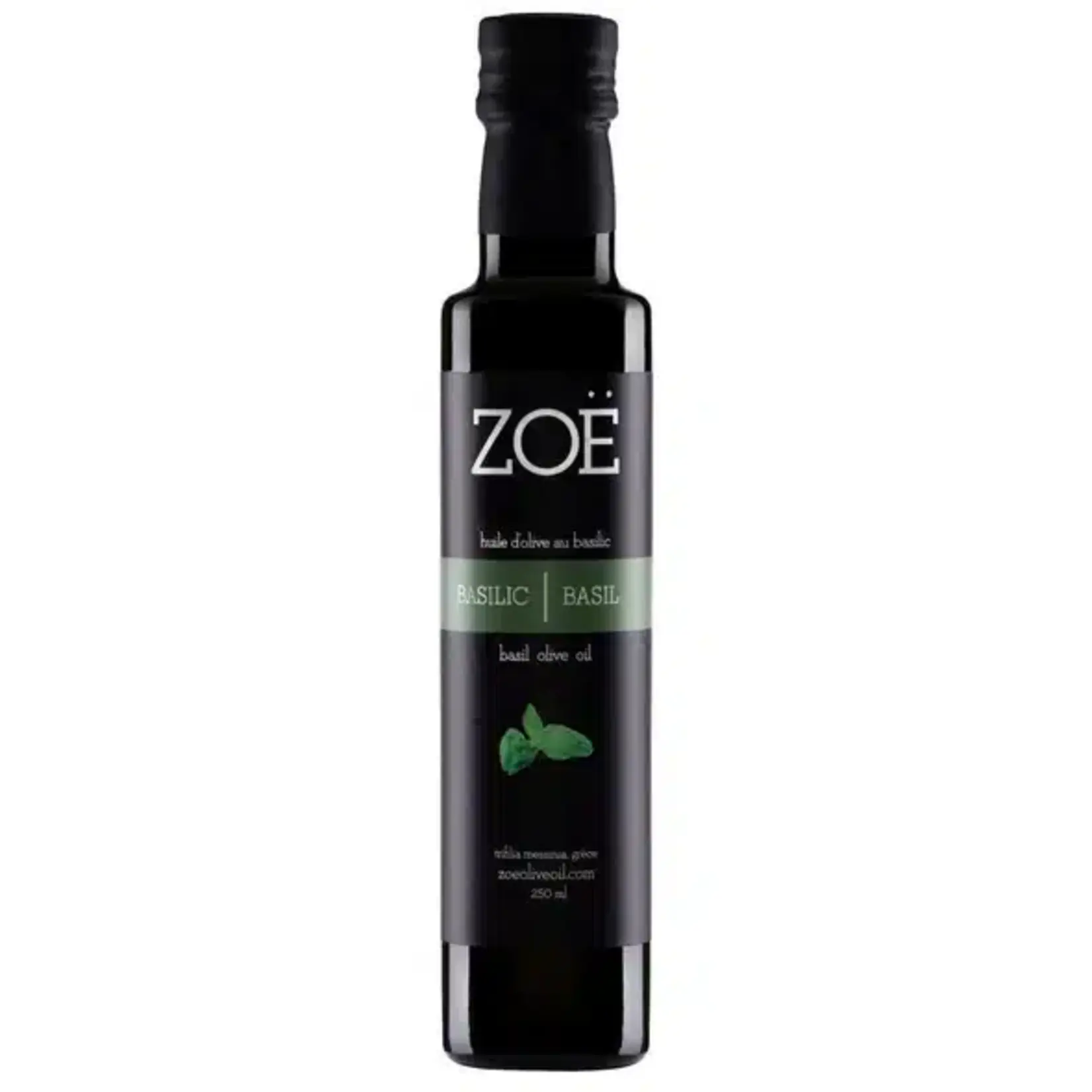 ZOE IMPORTS ZOE Extra Virgin Olive Oil w/Basil - 250mL