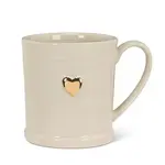 ABBOTT ABBOTT Gold Heart on Rimmed Mug 10oz