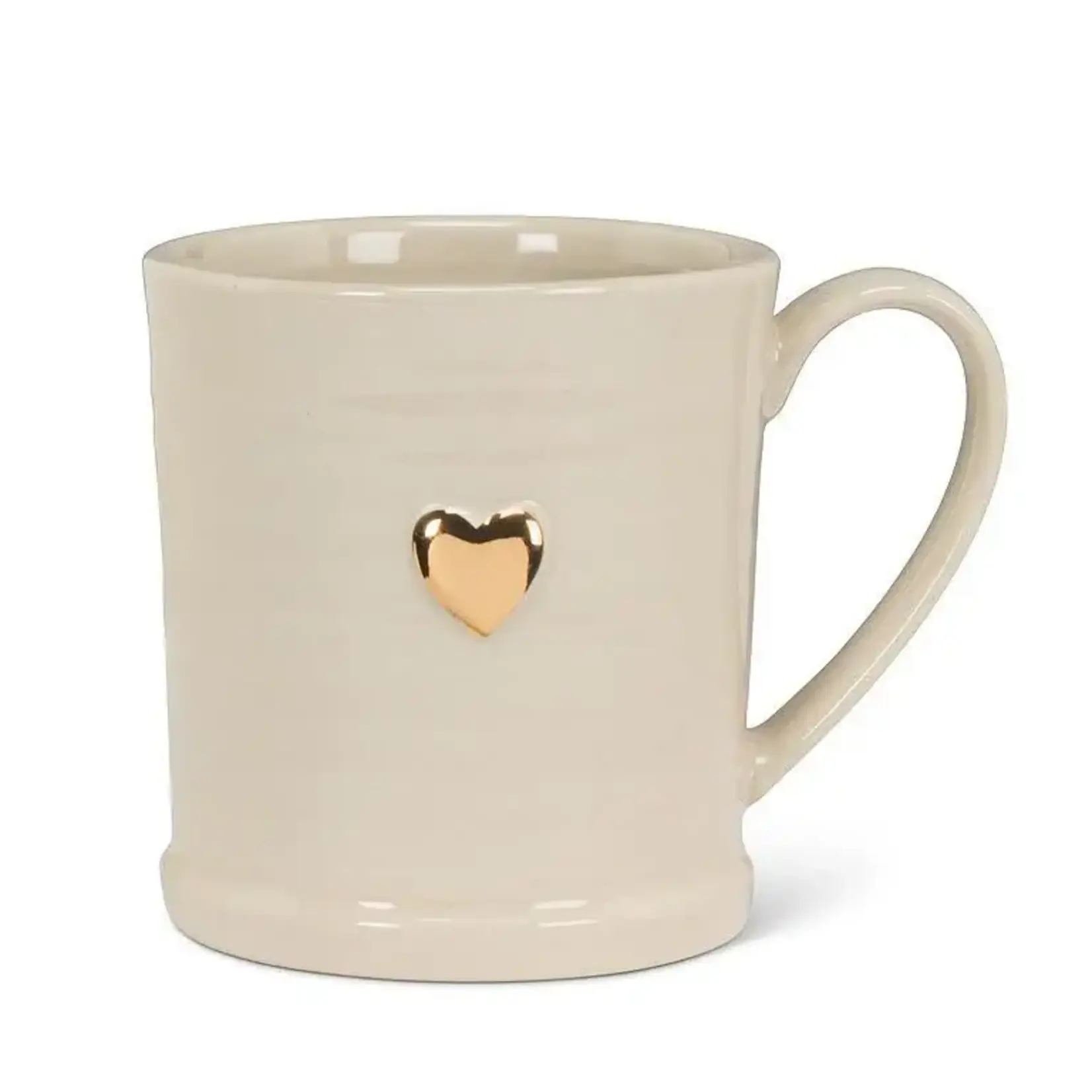 ABBOTT ABBOTT Gold Heart on Rimmed Mug 10oz