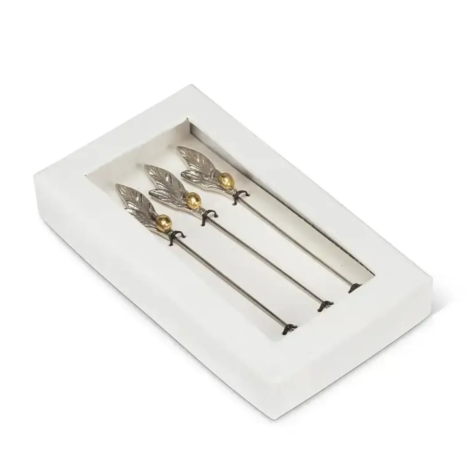 ABBOTT ABBOTT Cocktail Fork 6" S/4 - Olive & Leaf