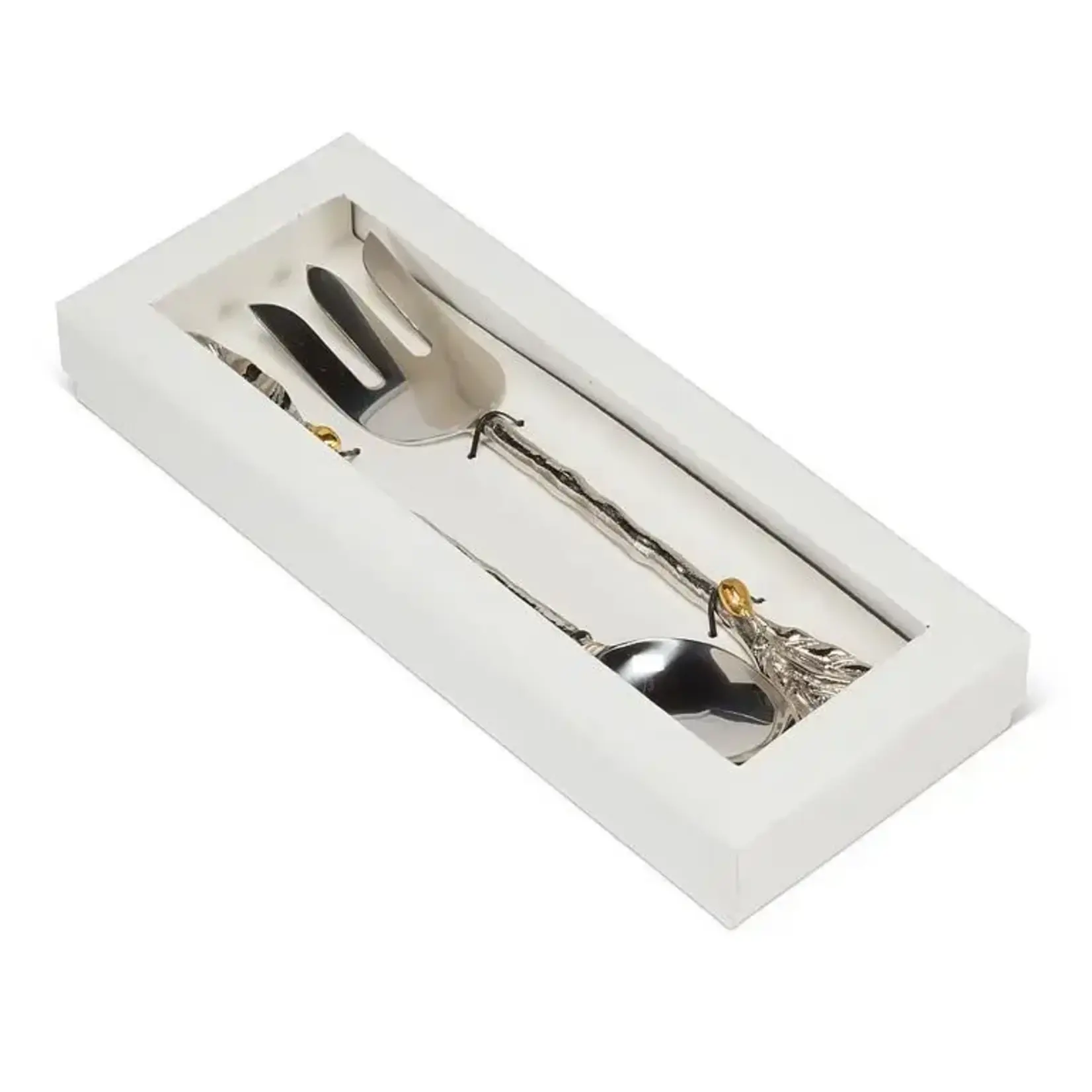 ABBOTT ABBOTT Salad Servers 11" - Olive & Leaf