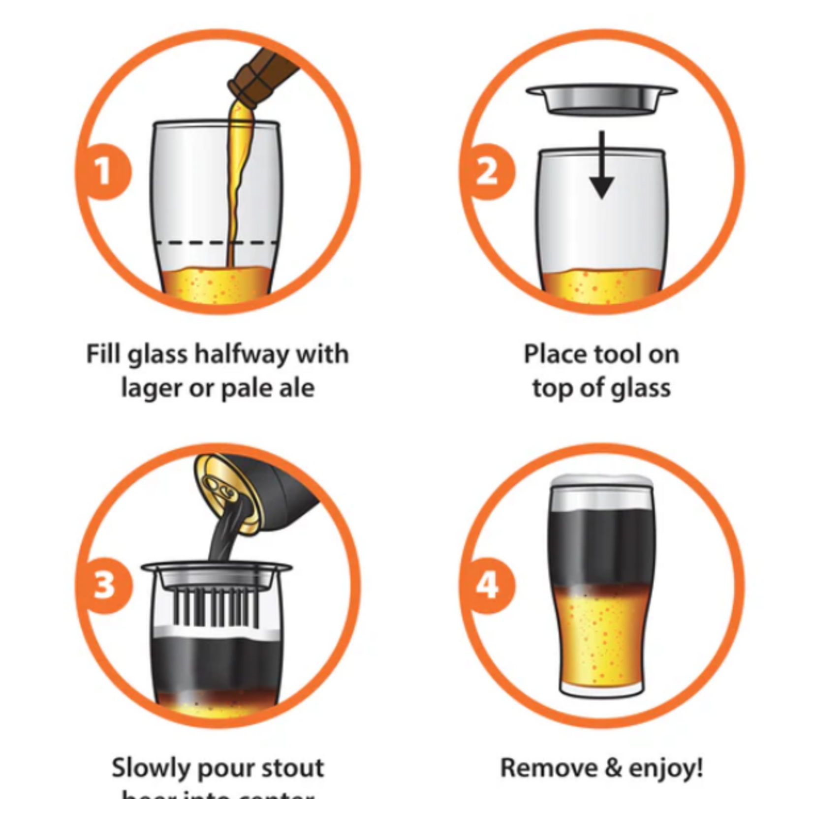 FINAL TOUCH FINAL TOUCH Beer Layering Tool & Glass