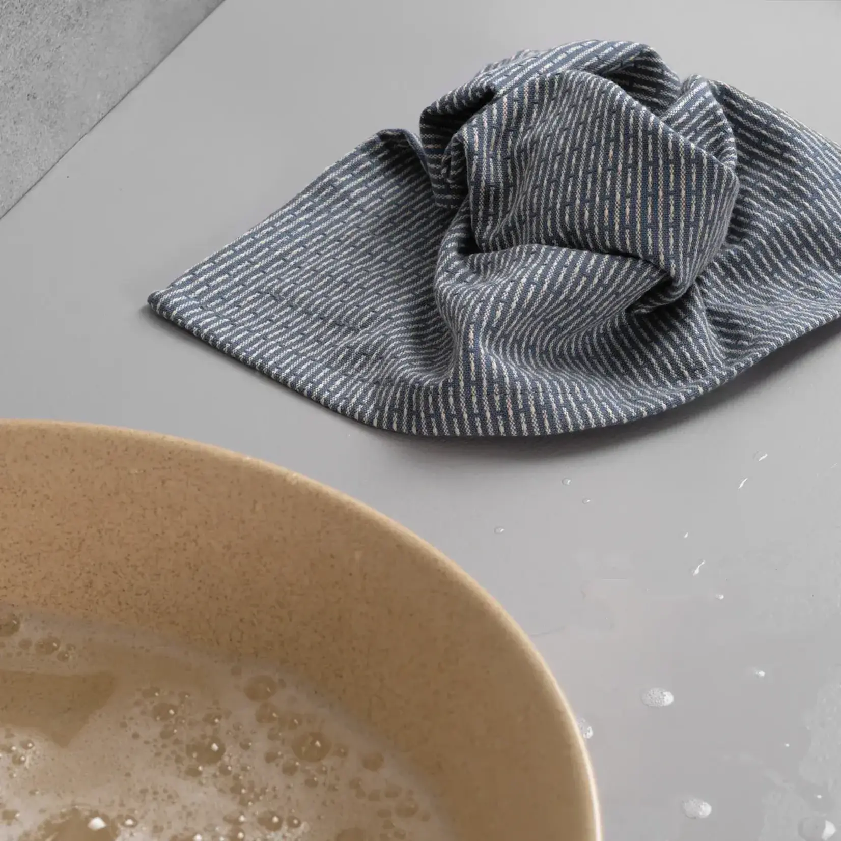 THE ORGANIC CO Kitchen Cloth - Grey Blue Stone
