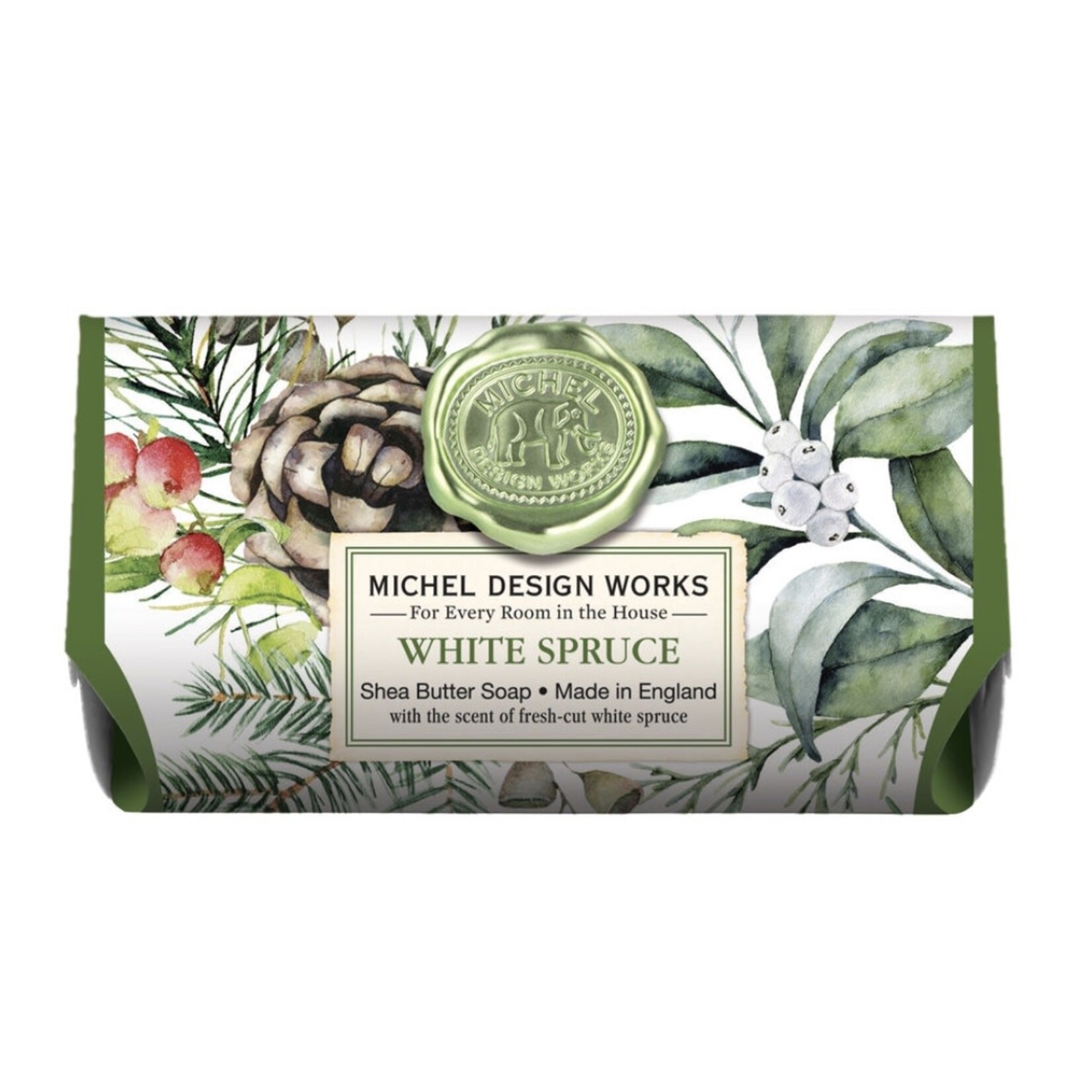 MICHEL DESIGN WORKS MICHEL DESIGN Large Bath Soap Holiday - White Spruce