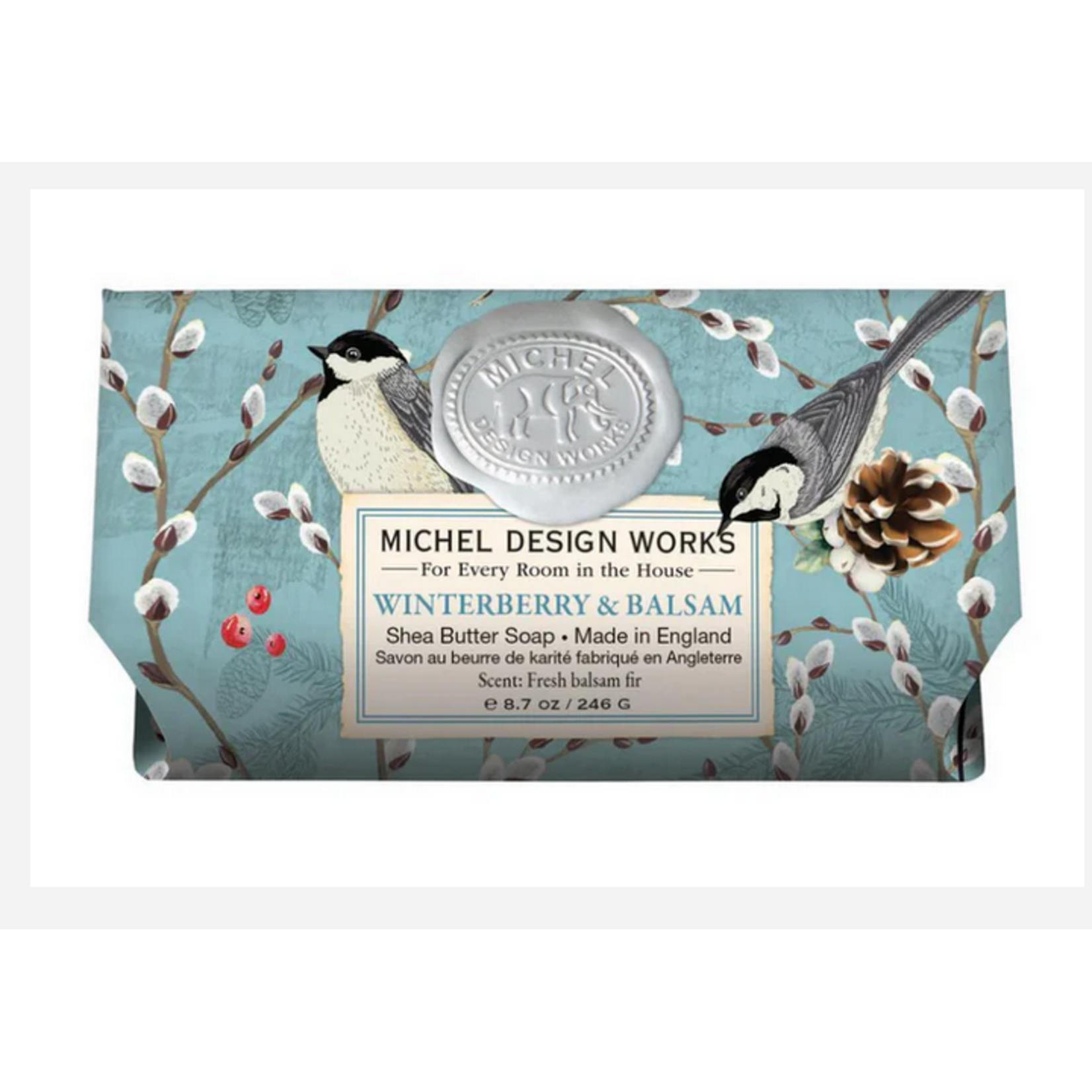 MICHEL DESIGN WORKS MICHEL DESIGN Large Bath Soap Holiday - Winterberry & Balsam