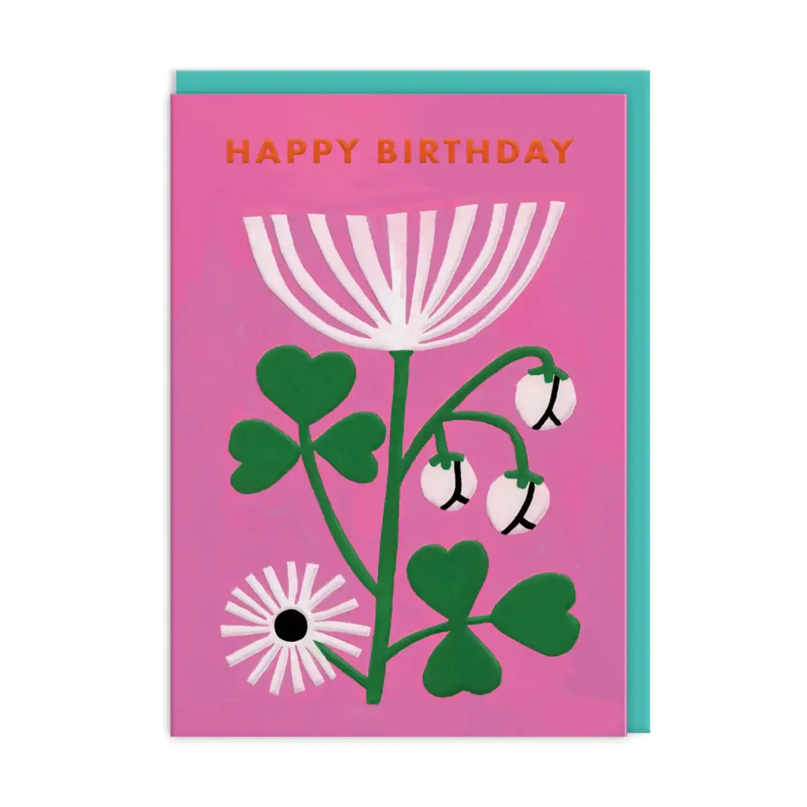 SHADOWBOX SHADOWBOX Happy Birthday Pink Floral Greeting Card
