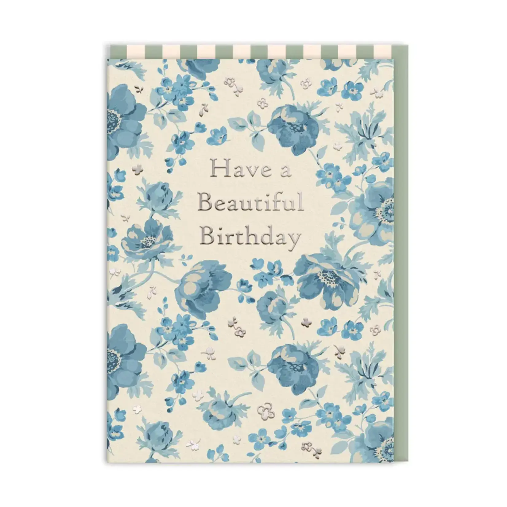 SHADOWBOX SHADOWBOX Beautiful Birthday Blue Anenome Greeting Card