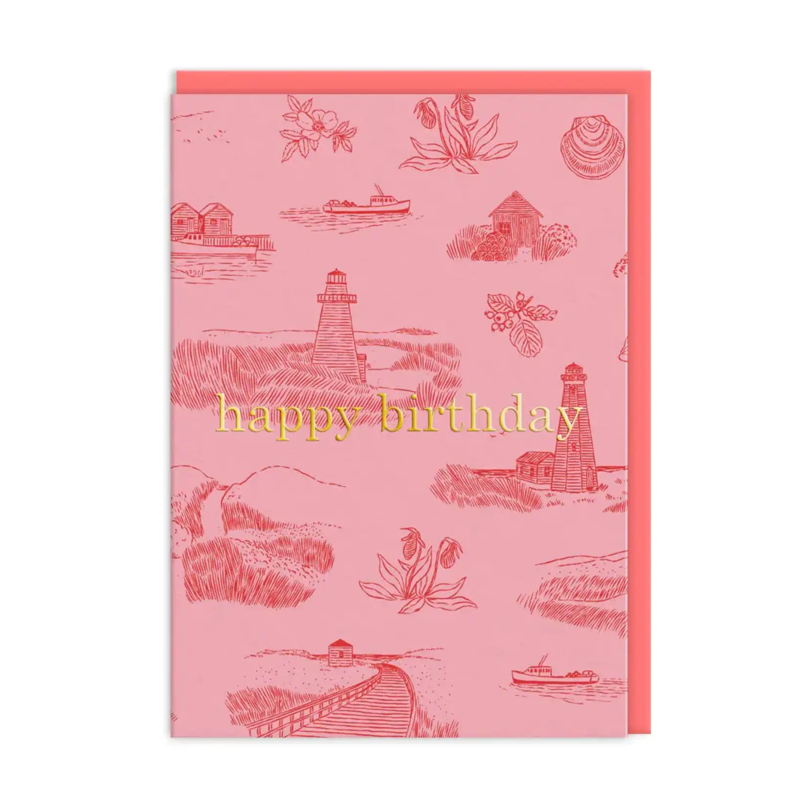 SHADOWBOX SHADOWBOX Light House Happy Birthday Greeting Card