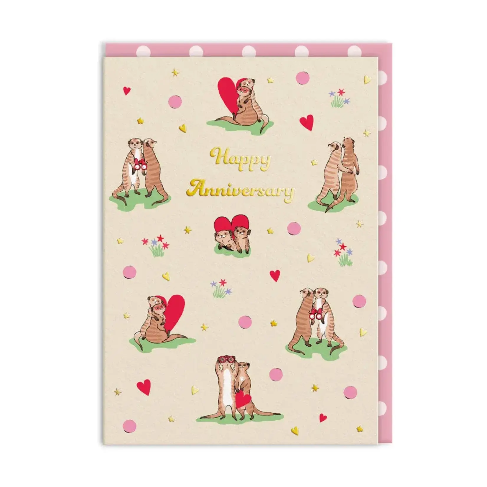 SHADOWBOX SHADOWBOX Anniversary Meercats Greeting Card