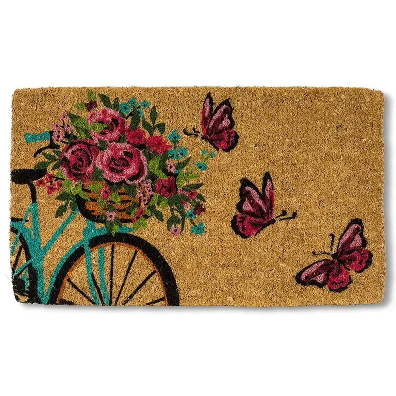 ABBOTT ABBOTT Butterfly & Bike Doormat - 18" x 30"