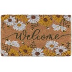 ABBOTT ABBOTT Welcome with Daisies Doormat - 18" x 30"