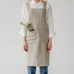 LINEN TALES LINEN TALES Crossback Apron - Natural