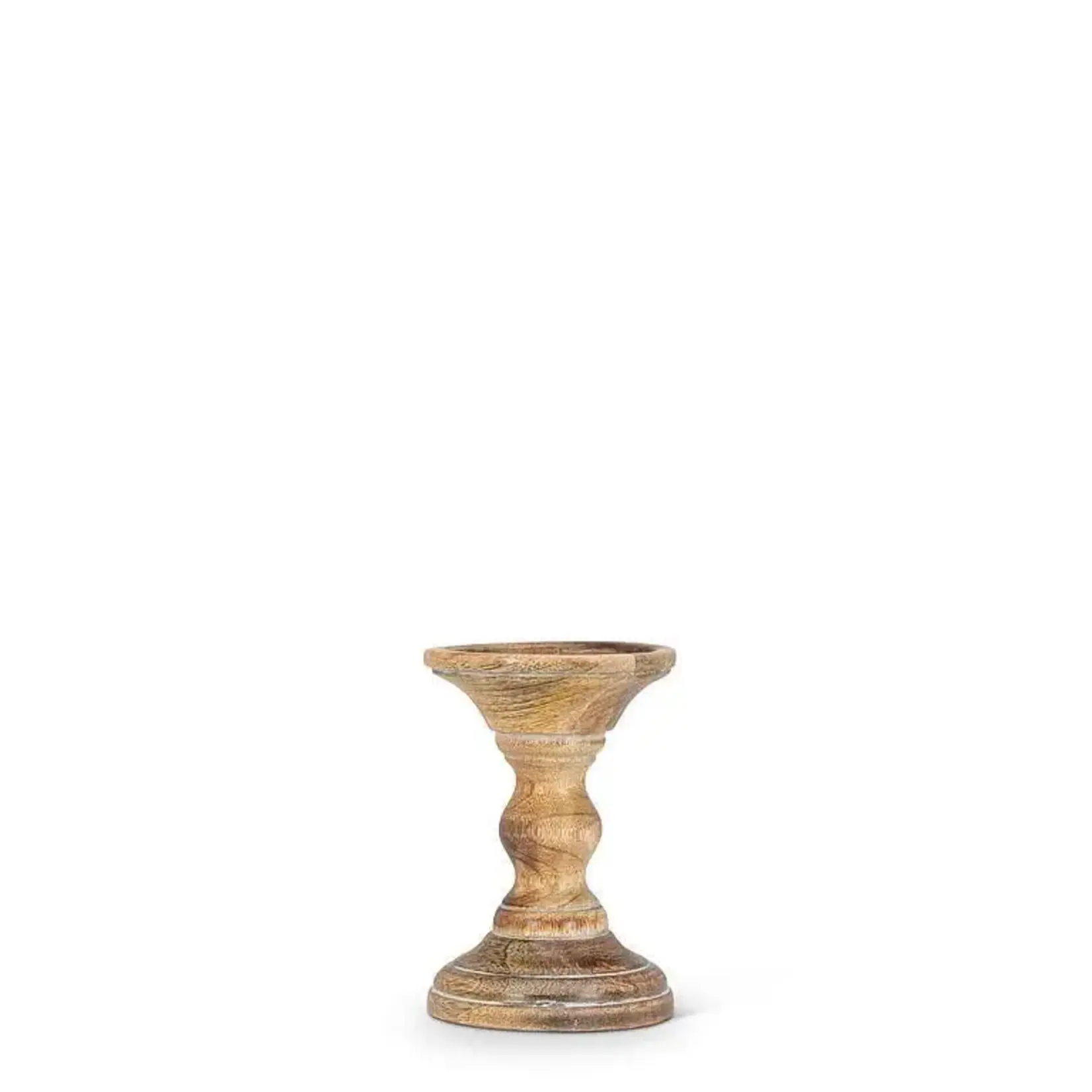 ABBOTT ABBOTT Turned Pillar Holder - Grey Wash xs - 6"