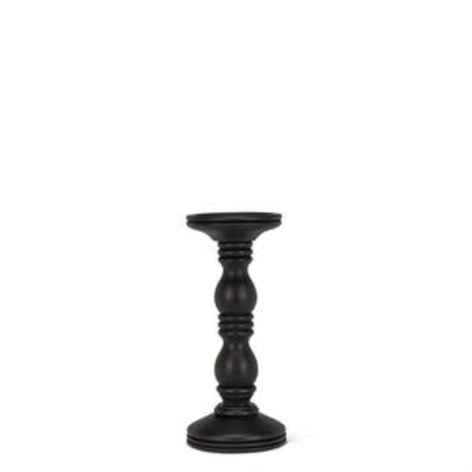 ABBOTT ABBOTT Classic Pillar/Taper Holder  Small 8"h - Black