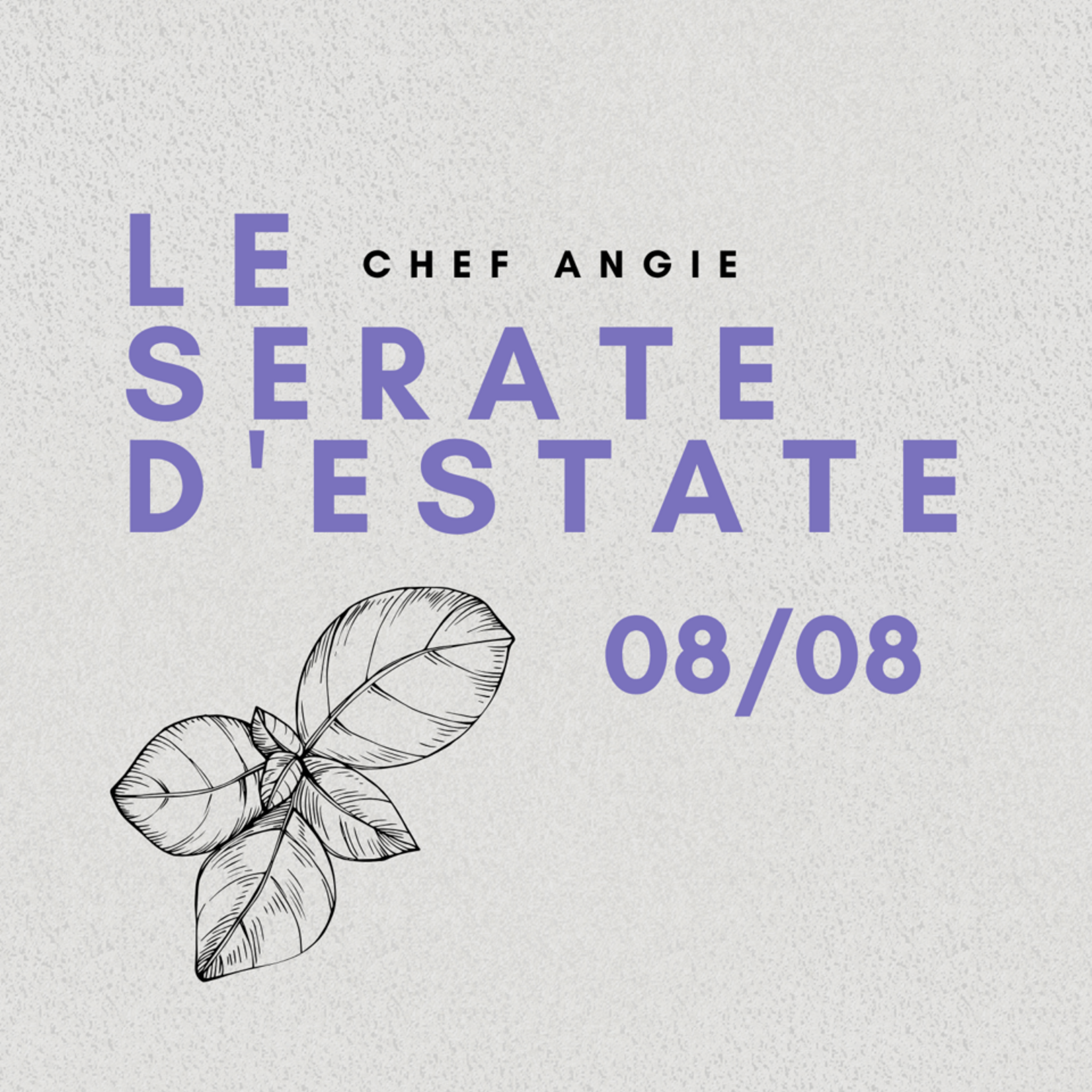 Cooking Class: Le Serate D'estate with Chef Angie Saturday, August 8th
