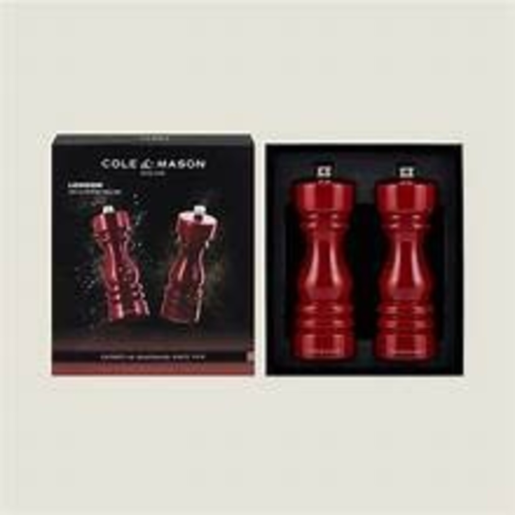 COLE & MASON COLE & MASON London Red Gloss Salt & Pepper Set 7"