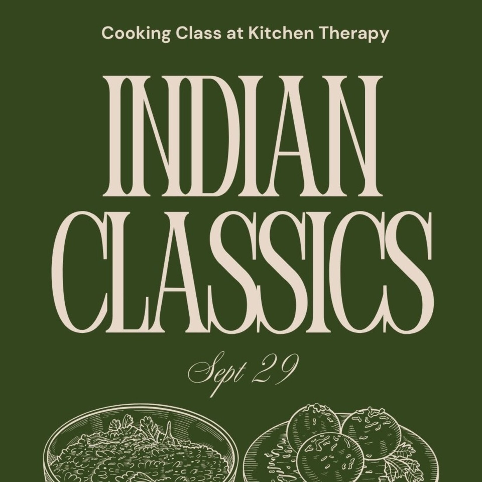 Cooking Class: Indian Classics with Chef GJ September 29