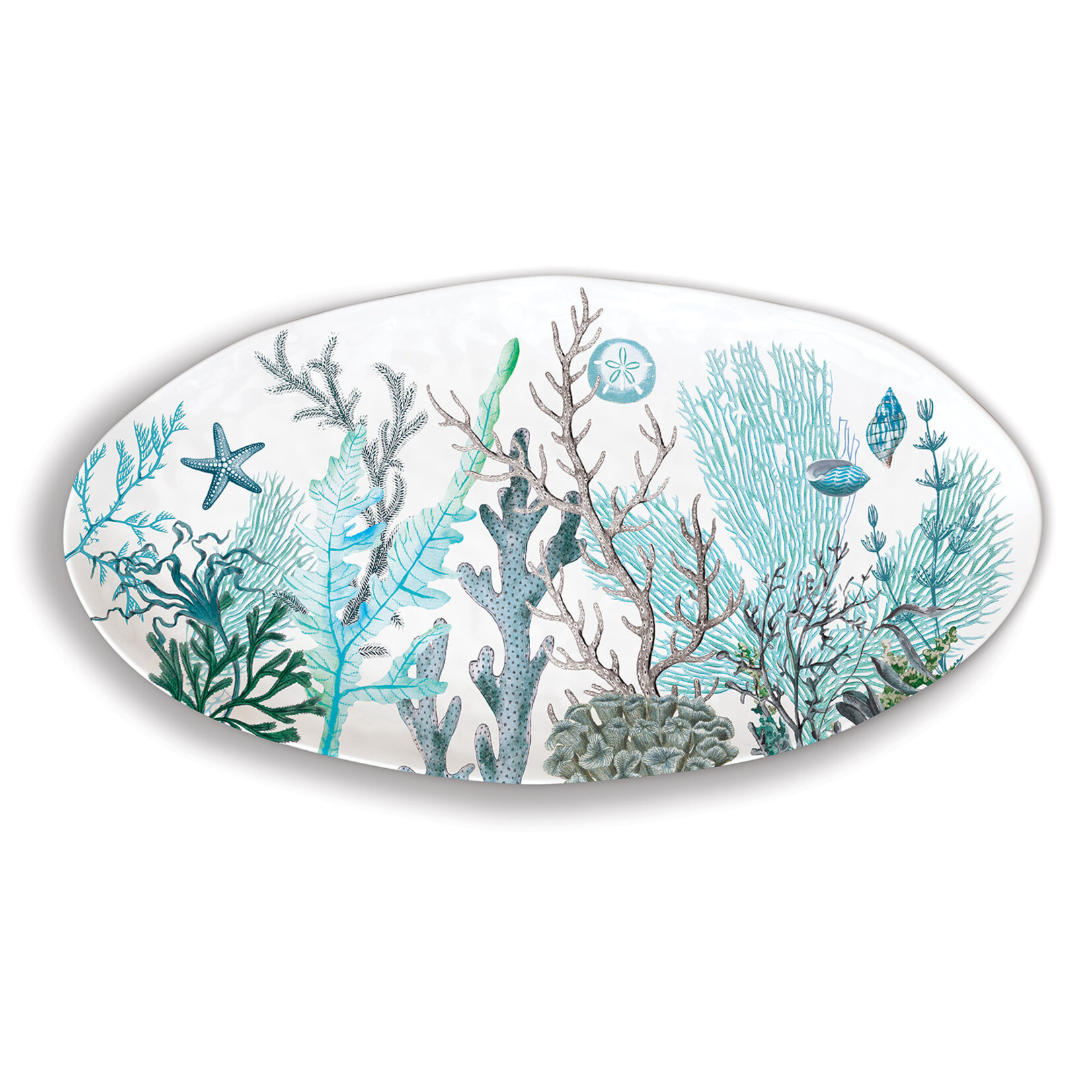 MICHEL DESIGN WORKS MICHEL DESIGN Oval Platter - Ocean Tide