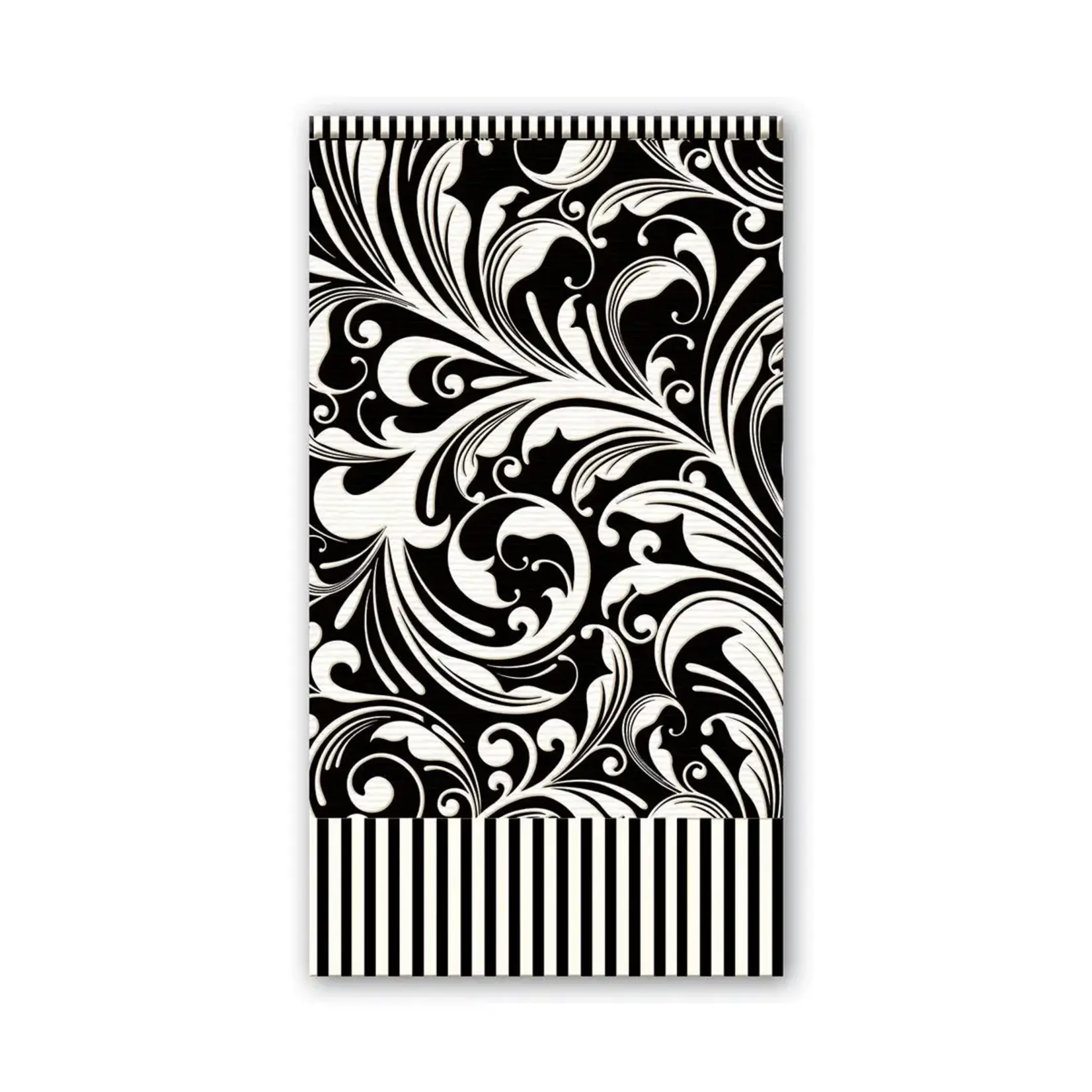 MICHEL DESIGN WORKS MICHEL DESIGN Guest Napkin - Black Florentine