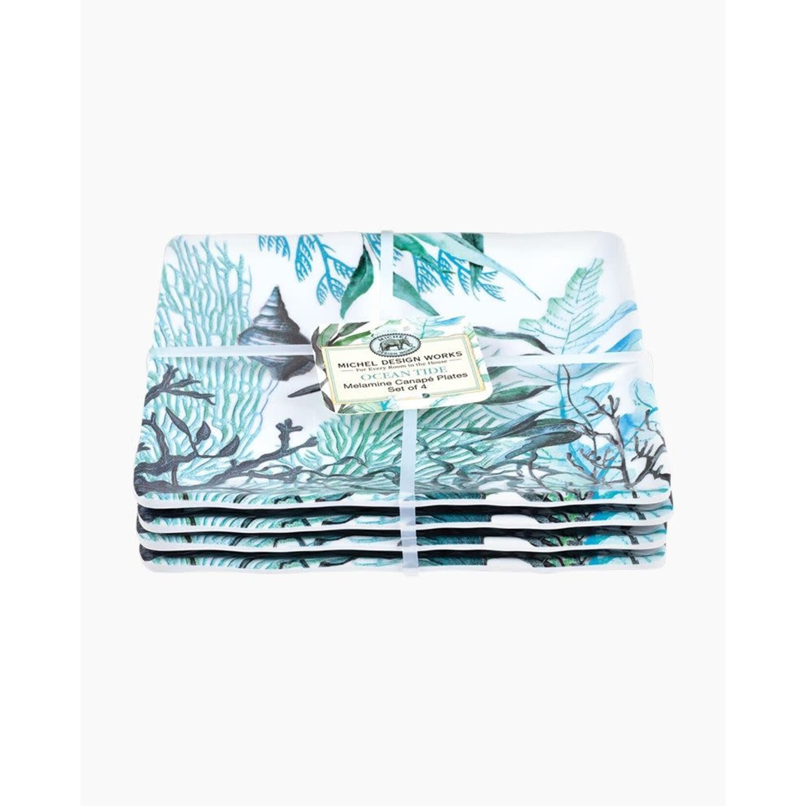 MICHEL DESIGN WORKS MICHEL DESIGN Canape Plates S/4 - Ocean Tide DNR