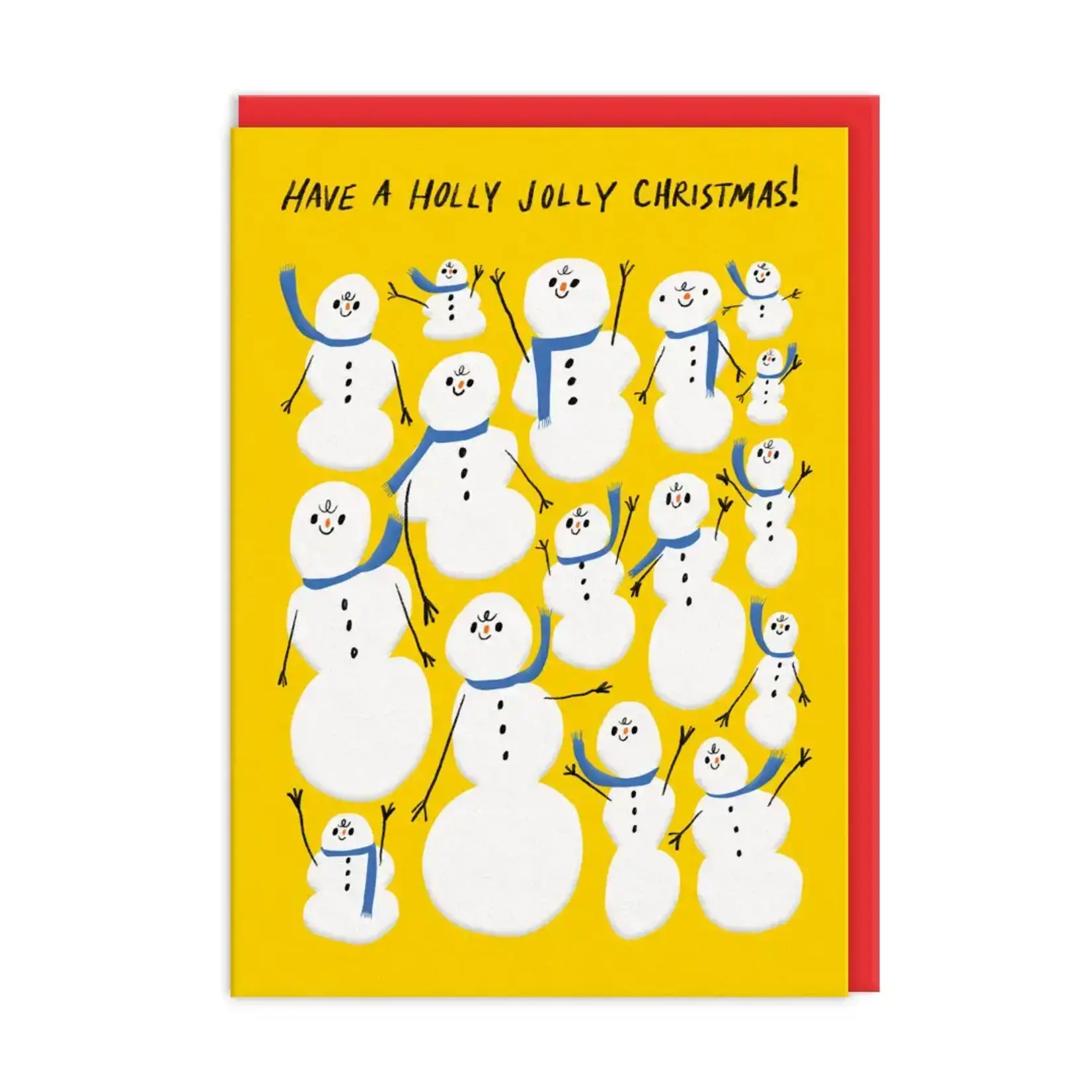 SHADOWBOX SHADOWBOX Jolly Christmas Snowman Greeting Card