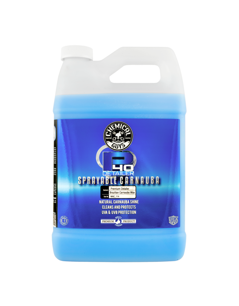 Chemical Guys WAC_114 P40-Detailer+Spray White Carnauba Quick Detailer UV Protectant (1 Gal)
