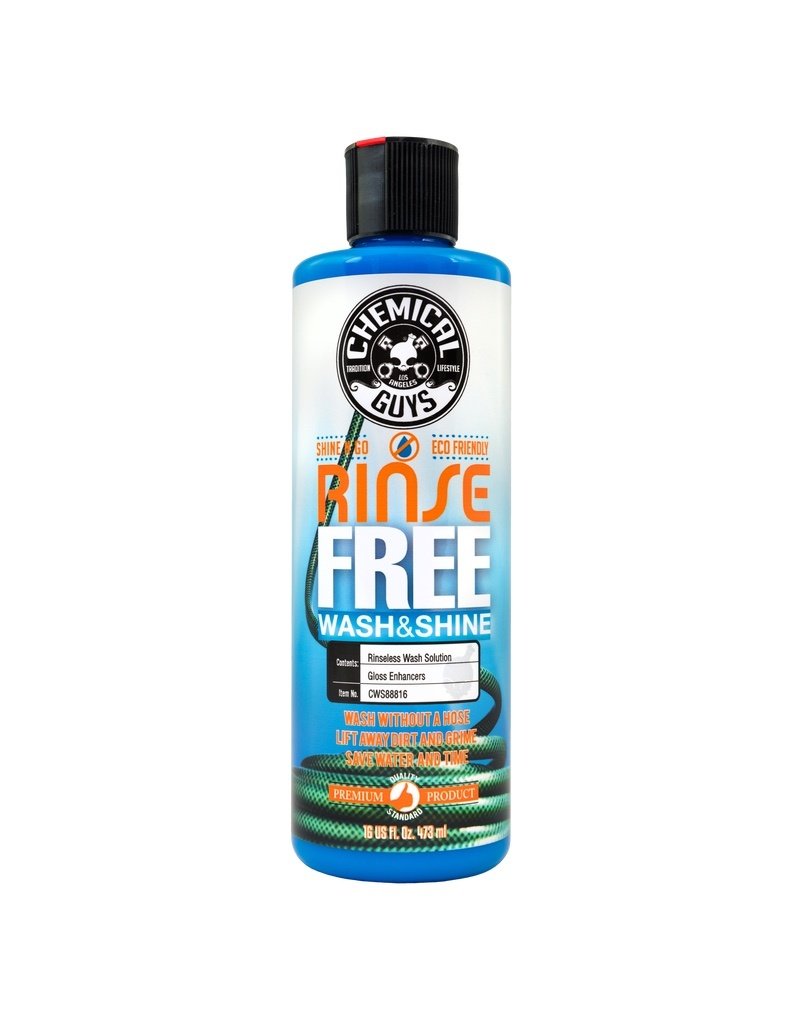Chemical Guys CWS88816 Rinse Free EcoWash- The Hose Free Car Wash (16oz)