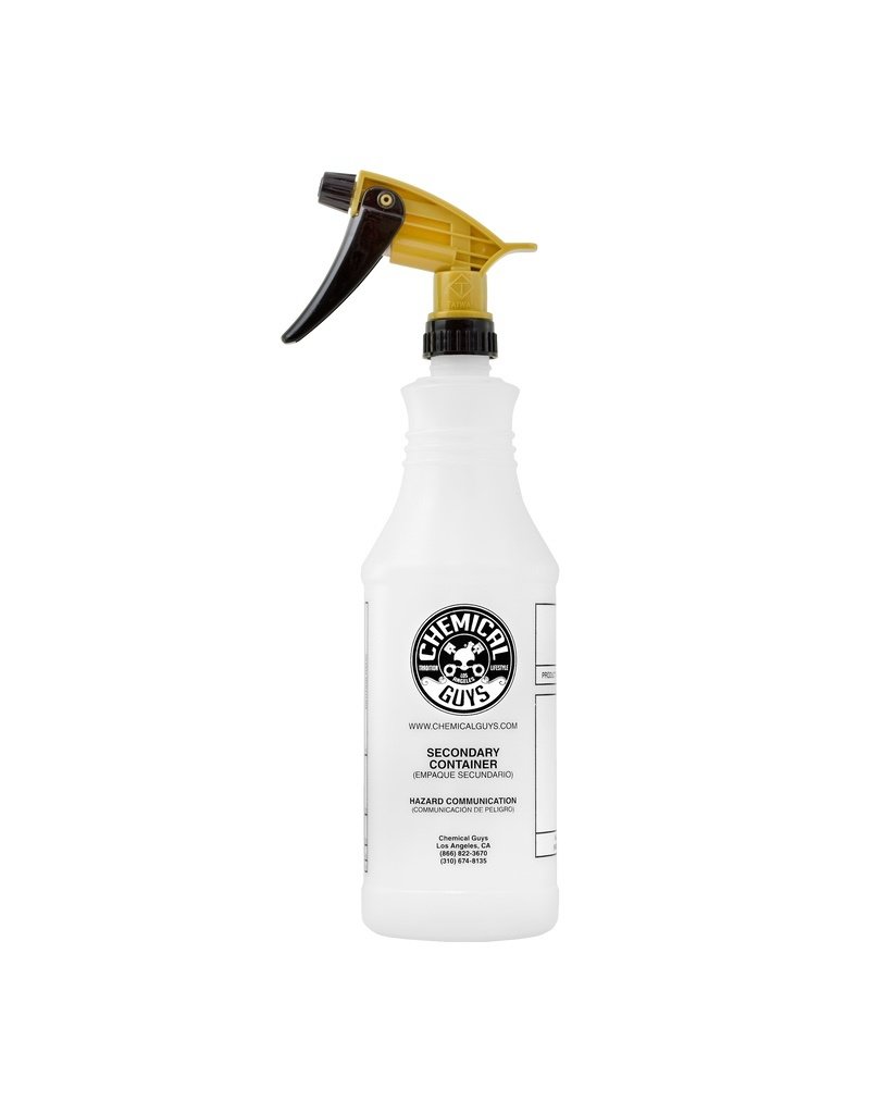 Chemical Guys ACC_136 Acid Resistant Gold Standard Trigger Sprayer & Professional Bottle (32 oz)