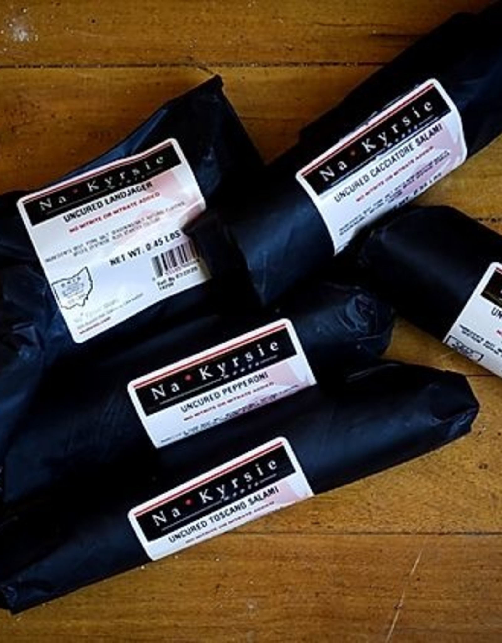 NYKYRSIE Uncured " Wine Spot" All Beef Hungarian Style Salami