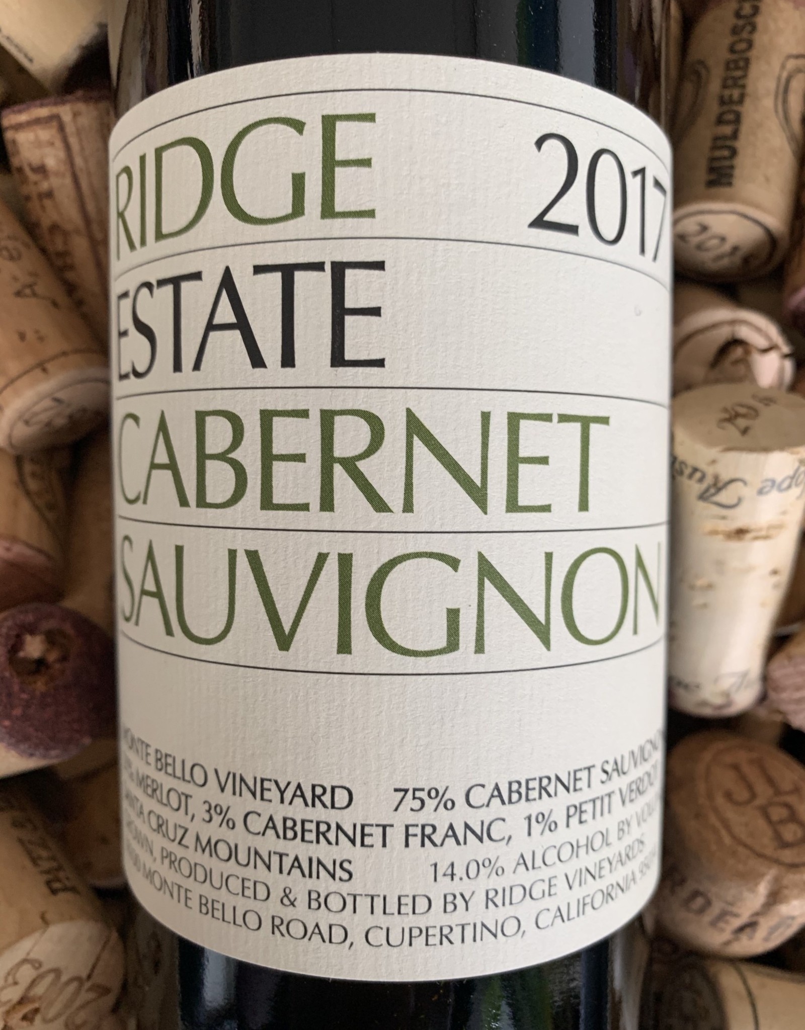 Ridge Ridge Estate Cabernet Sauvignon Santa Cruz