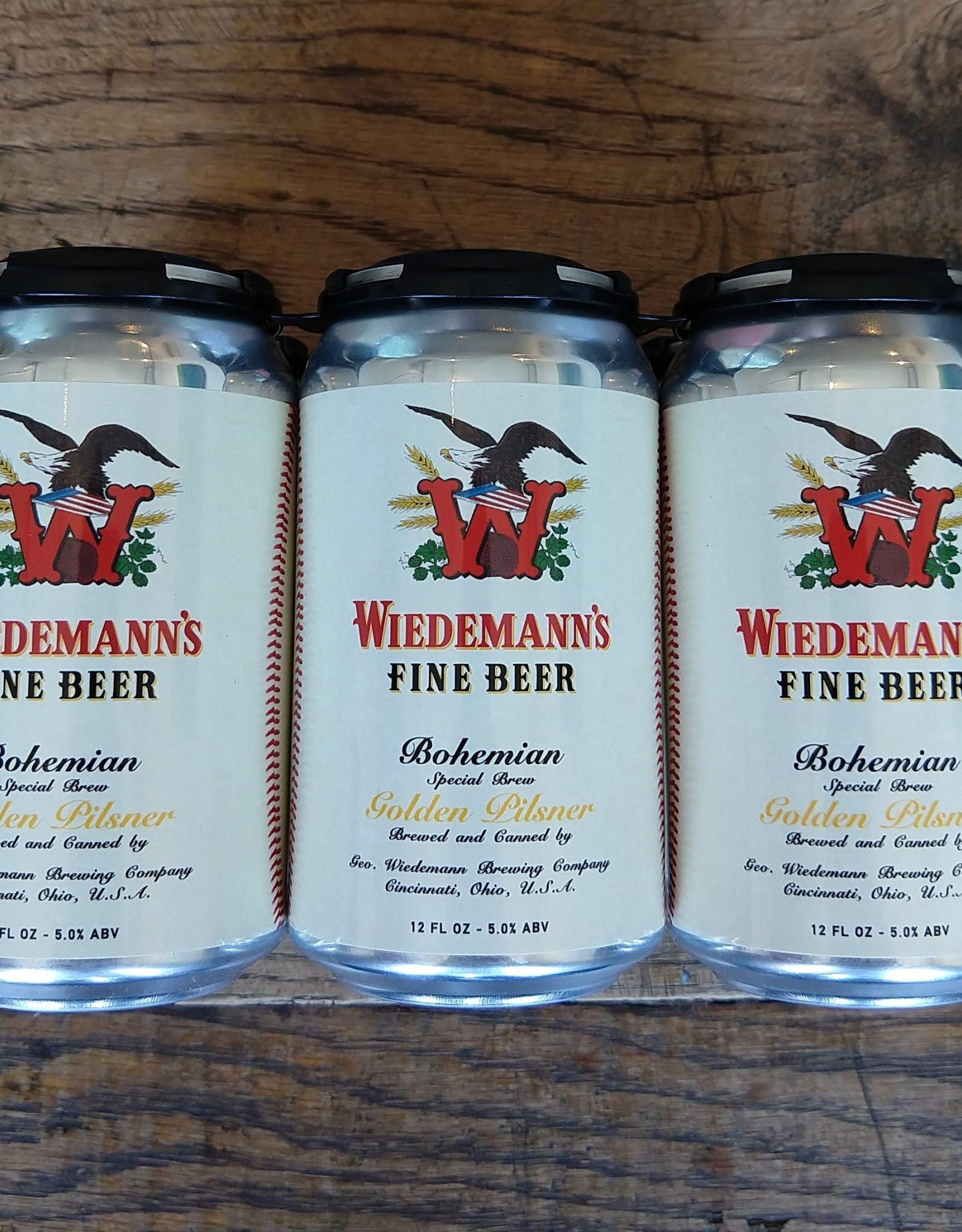 Weidemann Brewing Co. 6 PACK Wiedemanns Bohemian Pilsner