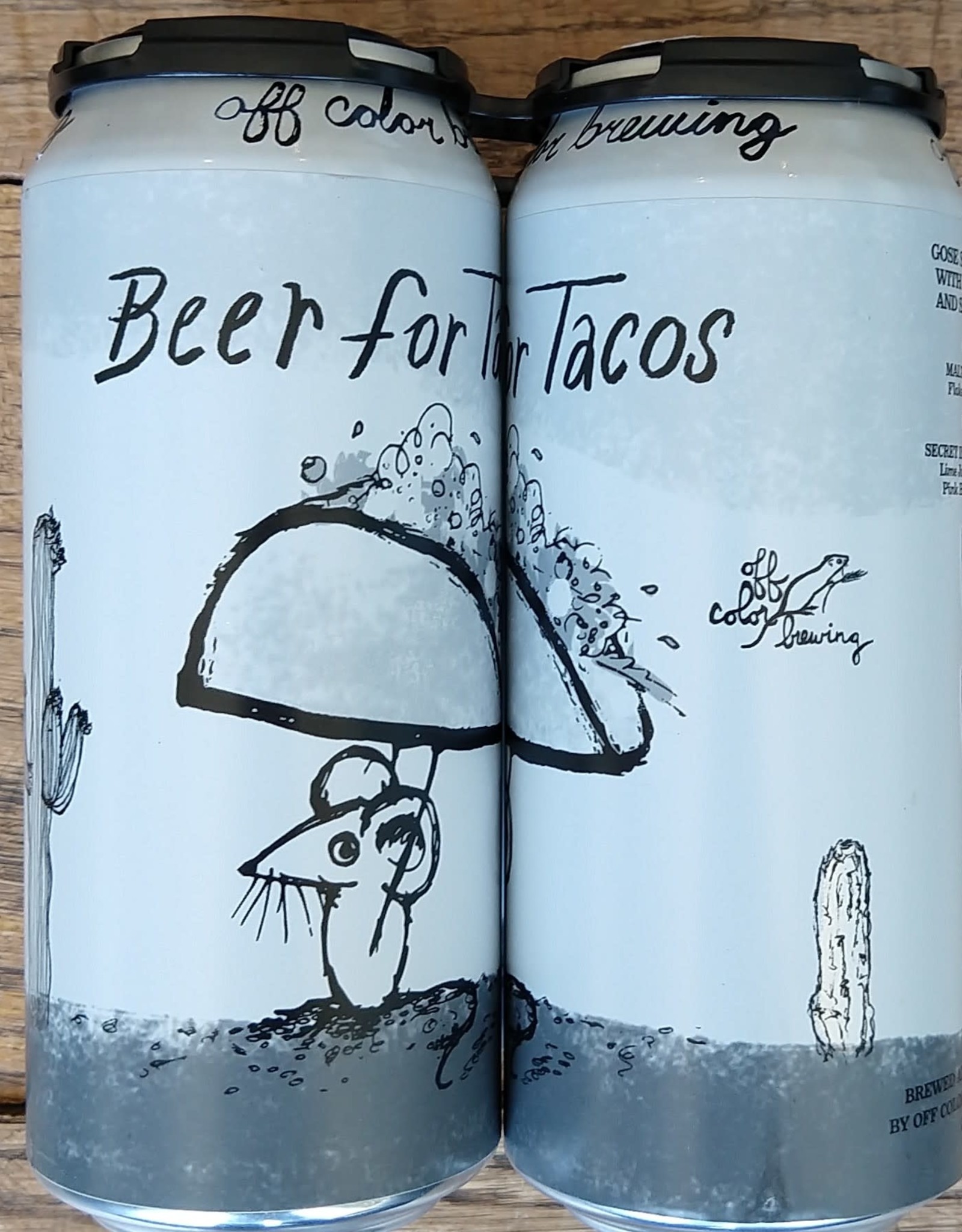 Off Color 4 PACK Off Color Beer for Tacos - Gose w/ Kaffir Lime Leaf, Key Lime, Orange & Sea Salt