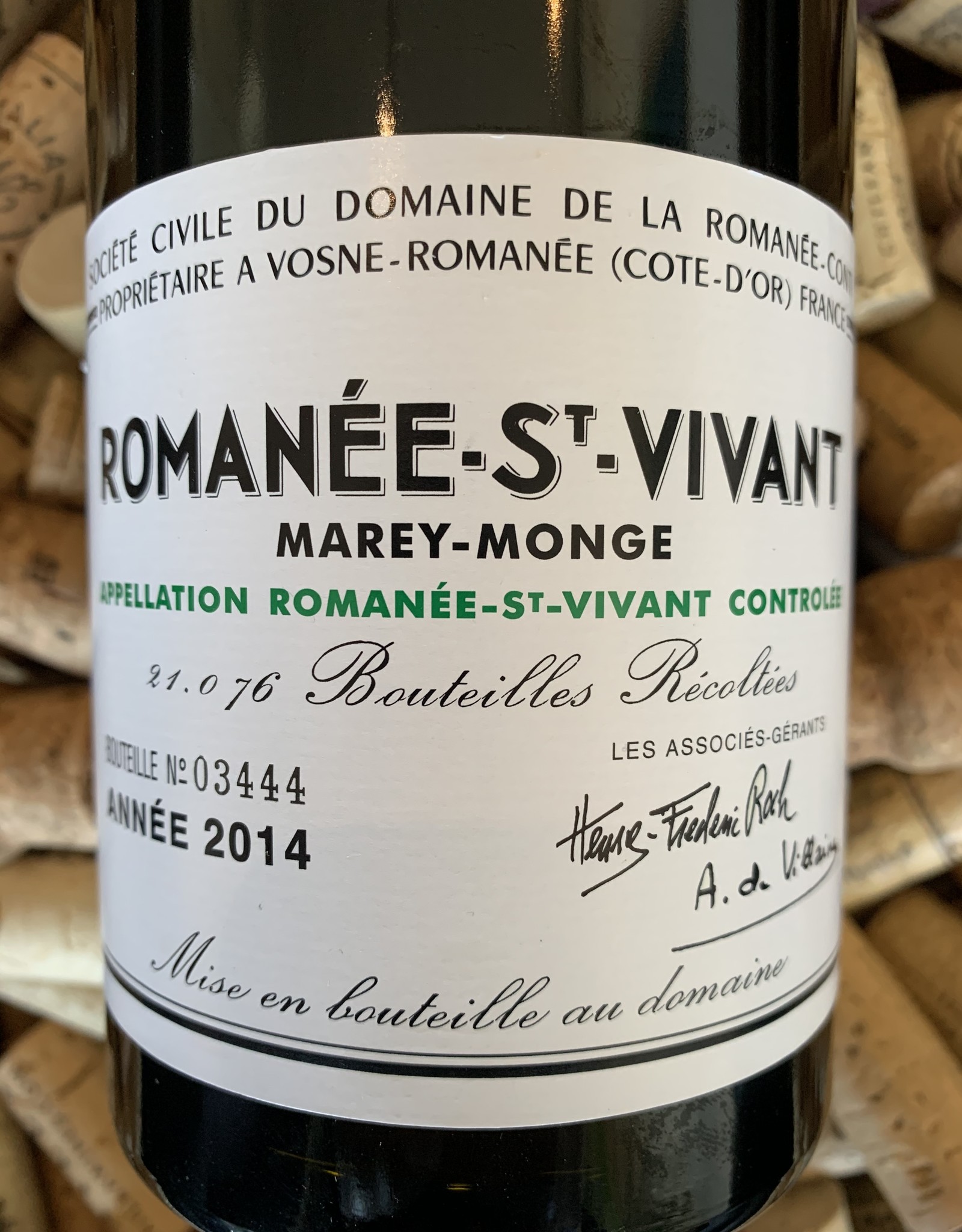 DRC Domaine Romanee Conti Romanee St Vivant 2014 , Burgundy, France