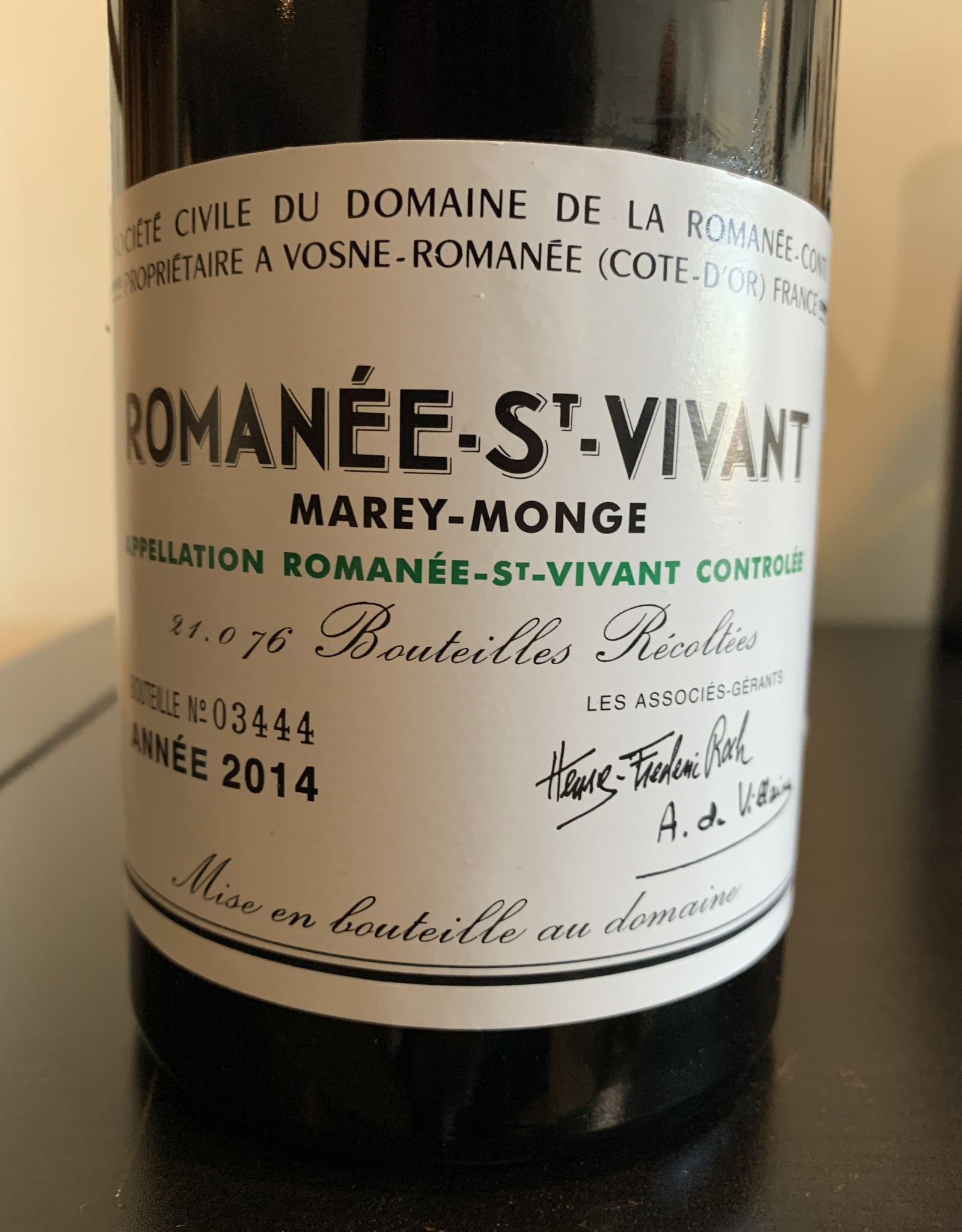 DRC Domaine Romanee Conti Romanee St Vivant 2014 , Burgundy, France
