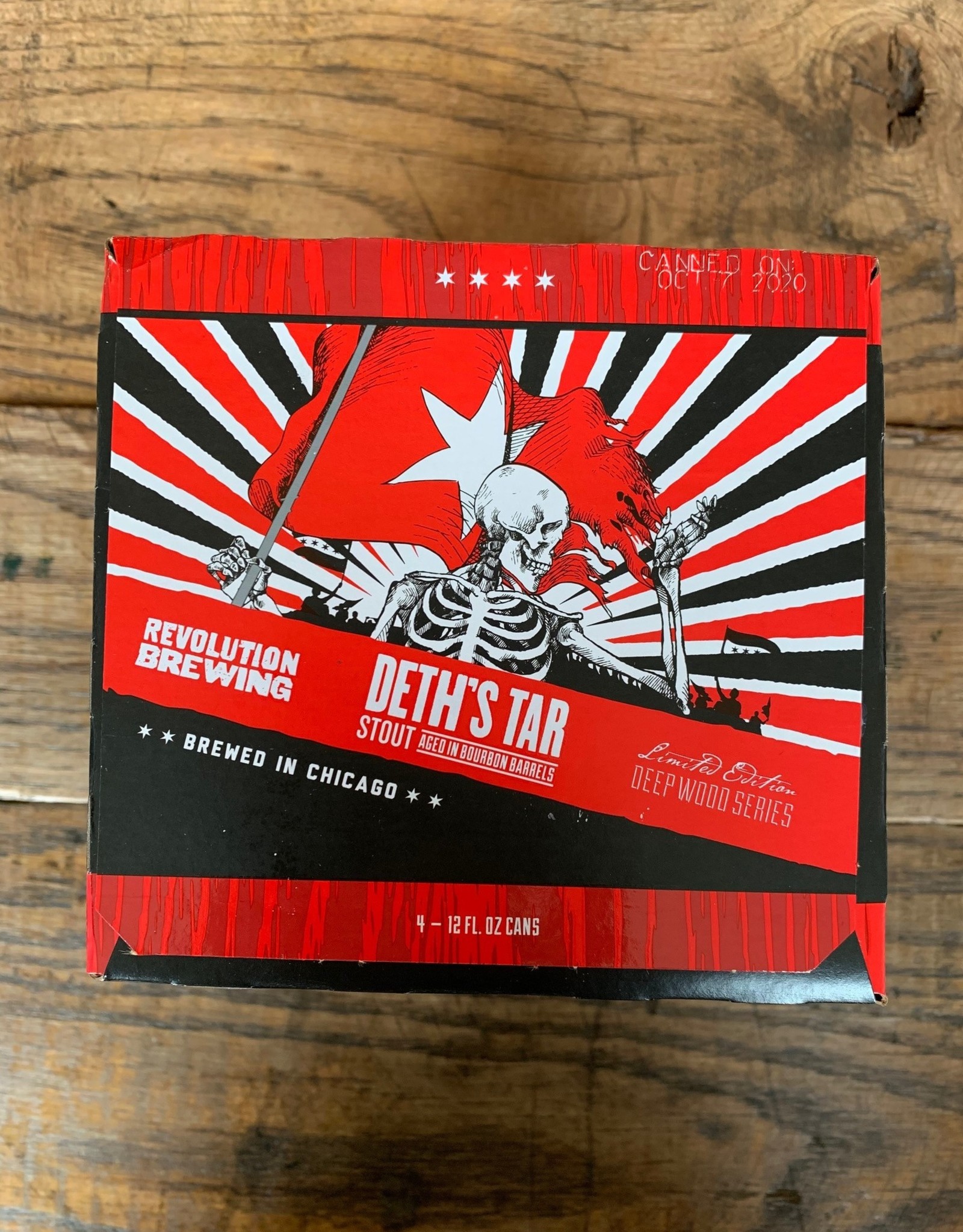 Revolution Brewing 4 PACK Revolution Deth's Tar Barrel Aged Imperial Stout