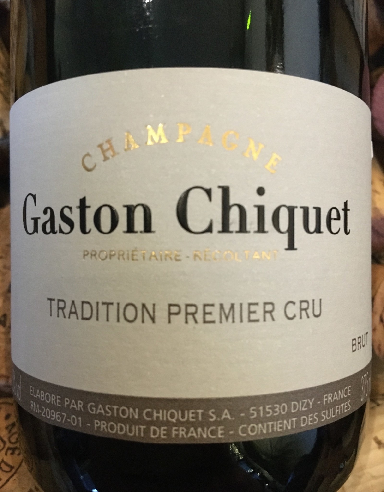 Gaston Chiquet 375 ML Gaston Chiquet "Tradition" Premier Cru Champagne (40% Meunier, 35% Chardonnay, 25% Pinot Noir), France