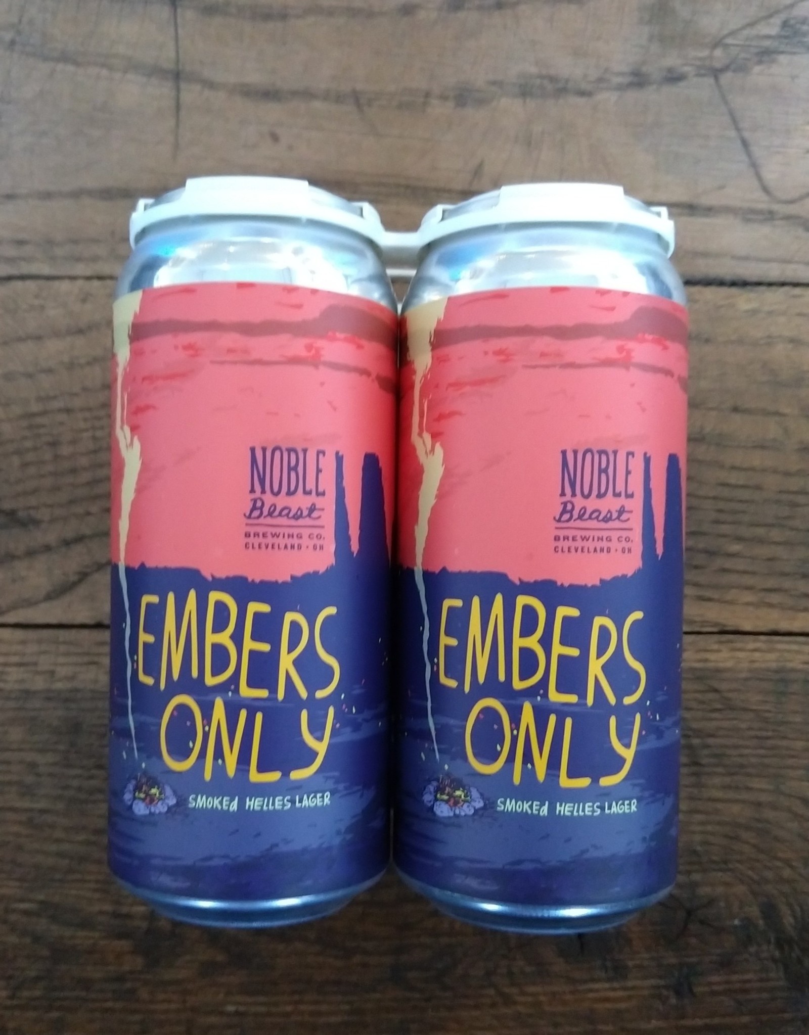 Noble Beast Brewing Co. 4 PACK Noble Beast Embers Only Smoked Helles Lager