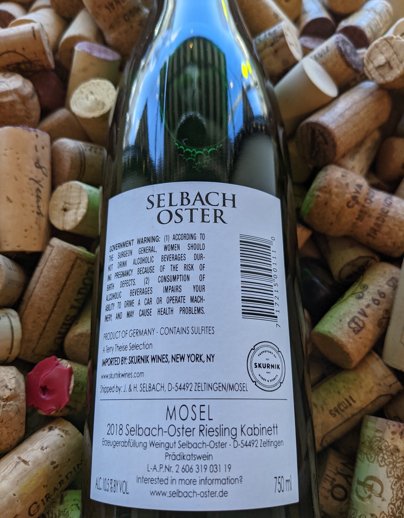 4/23 Tasting: Selbach-Oster Riesling Kabinett Wht 750ml