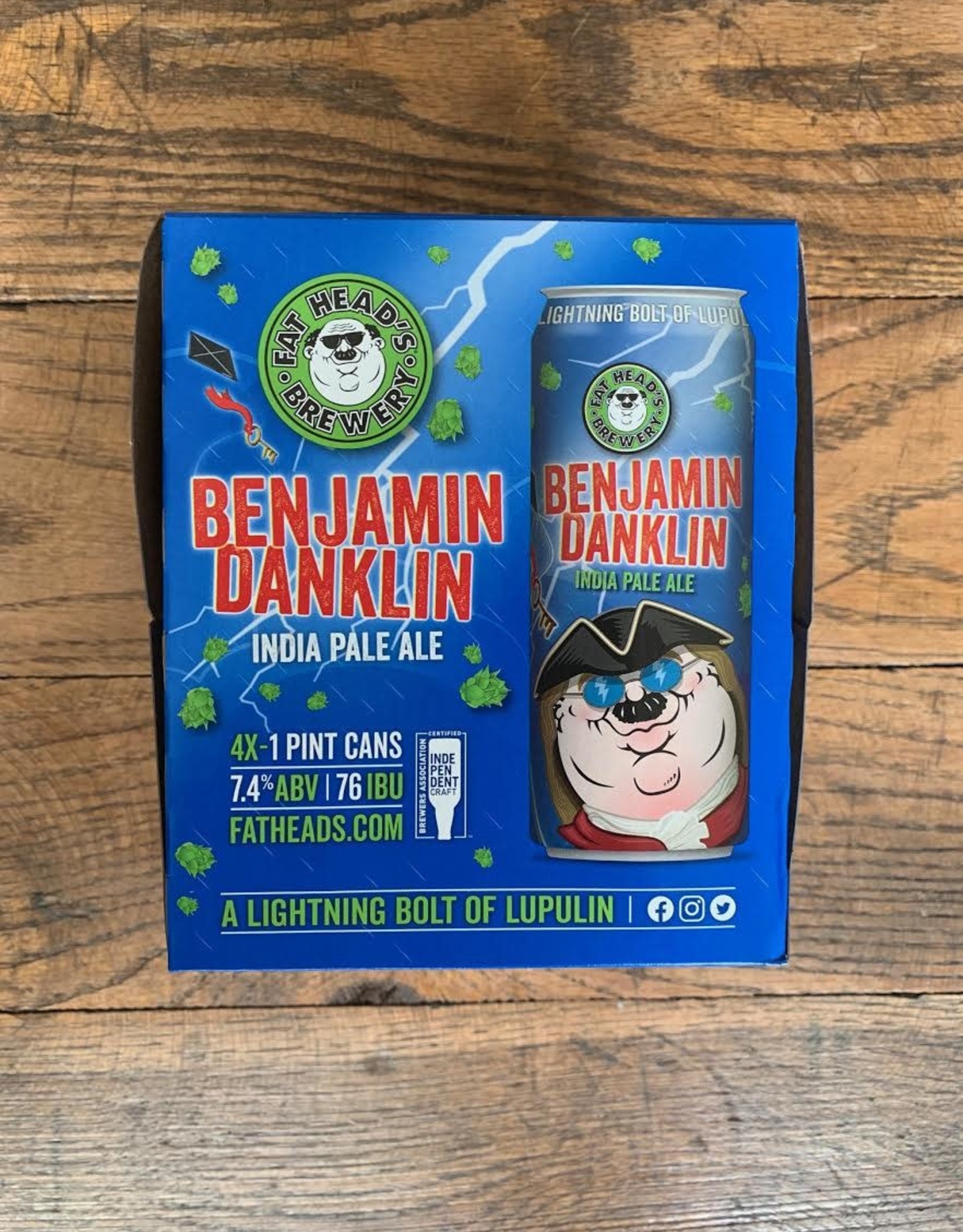Fat Head's Brewery 6 PACK Fat Heads Benjamin Danklin IPA